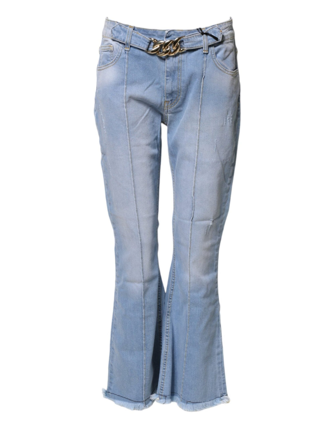 CRISTINAEFFE Light Blue Washed High Waist Bootcut Denim Jeans - RIMODA