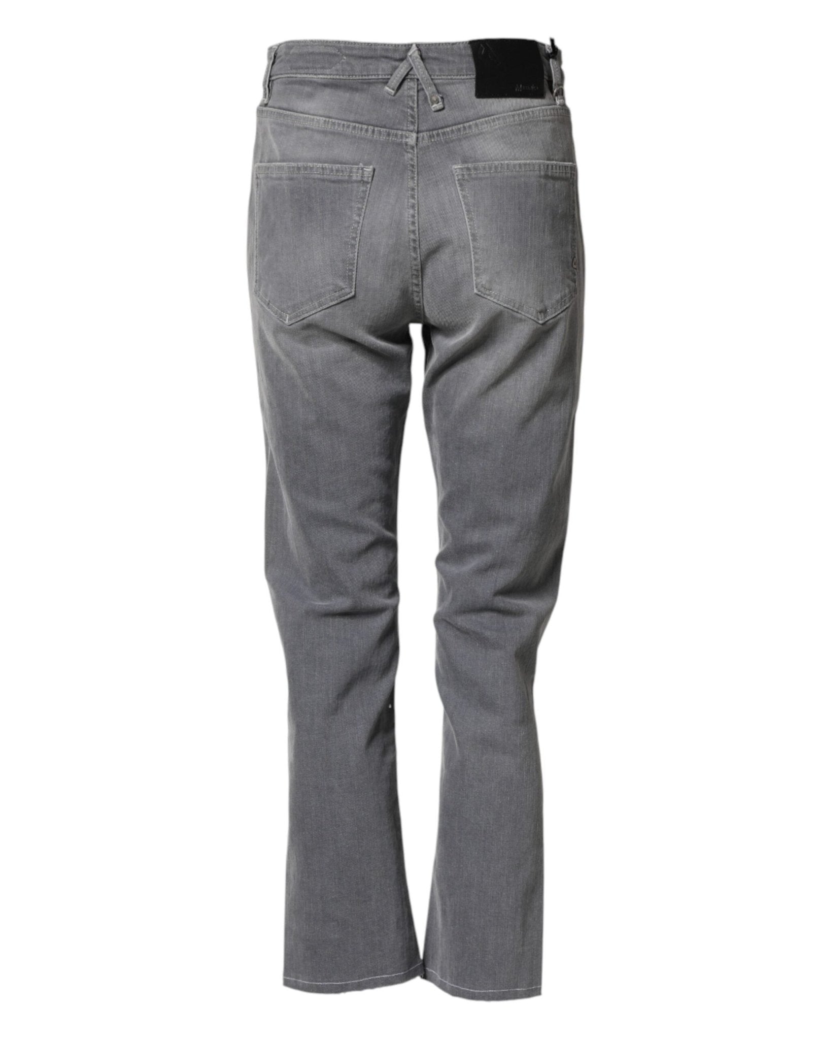 CYCLE Gray Tattered Mid Waist Men Straight Denim Trouser Jeans - RIMODA