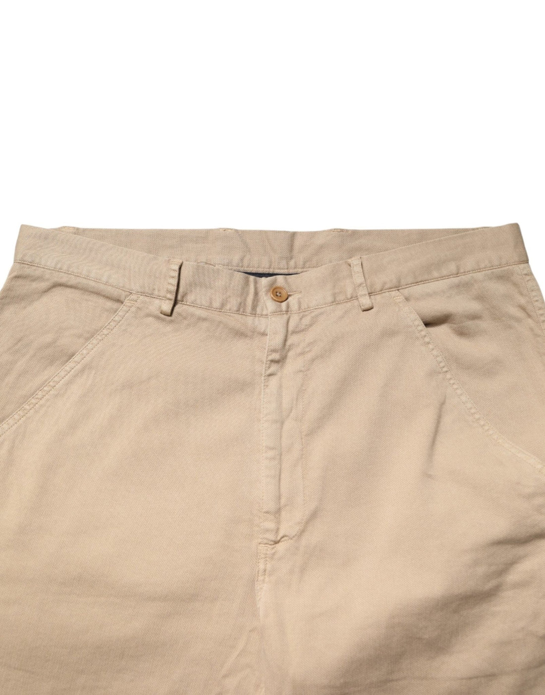 Daniele Alessandrini Beige Cotton Skinny Chino Trouser Pants - RIMODA