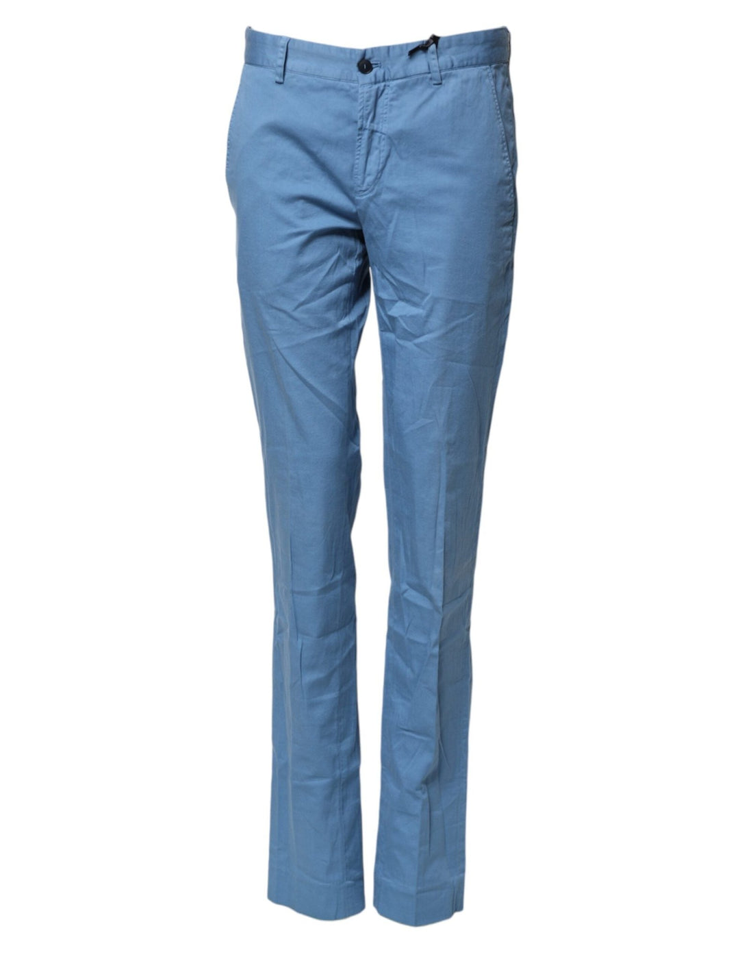 Daniele Alessandrini Blue Cotton Mid Waist Straight Men Denim Jeans - RIMODA