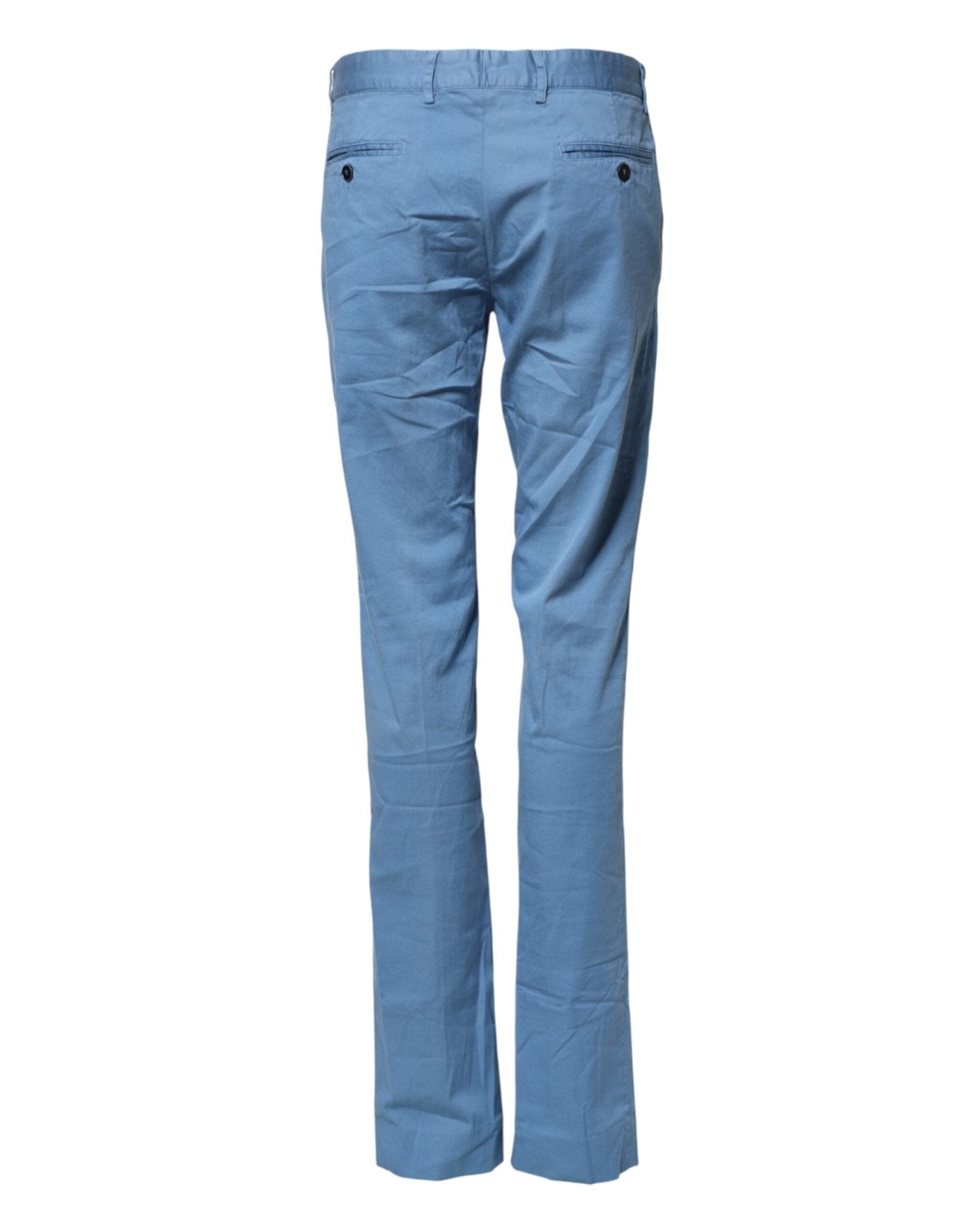 Daniele Alessandrini Blue Cotton Mid Waist Straight Men Denim Jeans - RIMODA