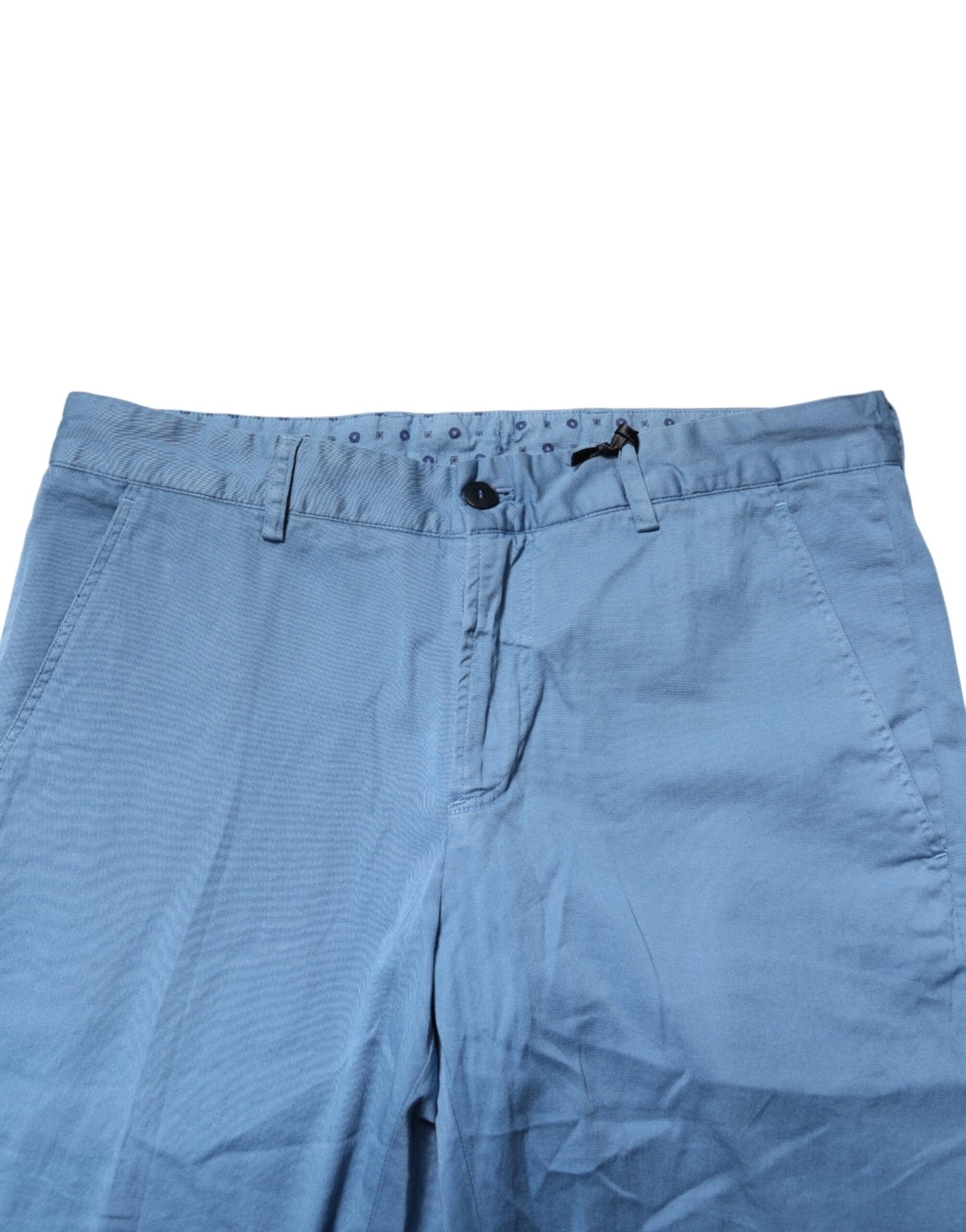 Daniele Alessandrini Blue Cotton Mid Waist Straight Men Denim Jeans - RIMODA