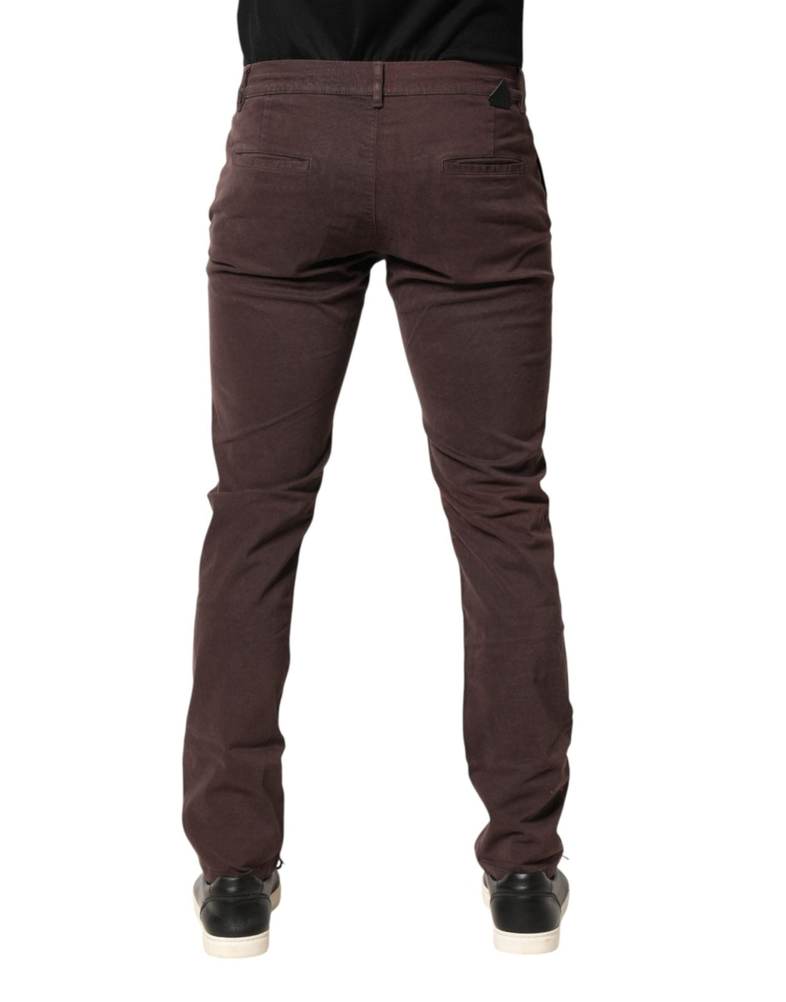 Daniele Alessandrini Brown Cotton Mid Waist Skinny Men Denim Jeans - RIMODA