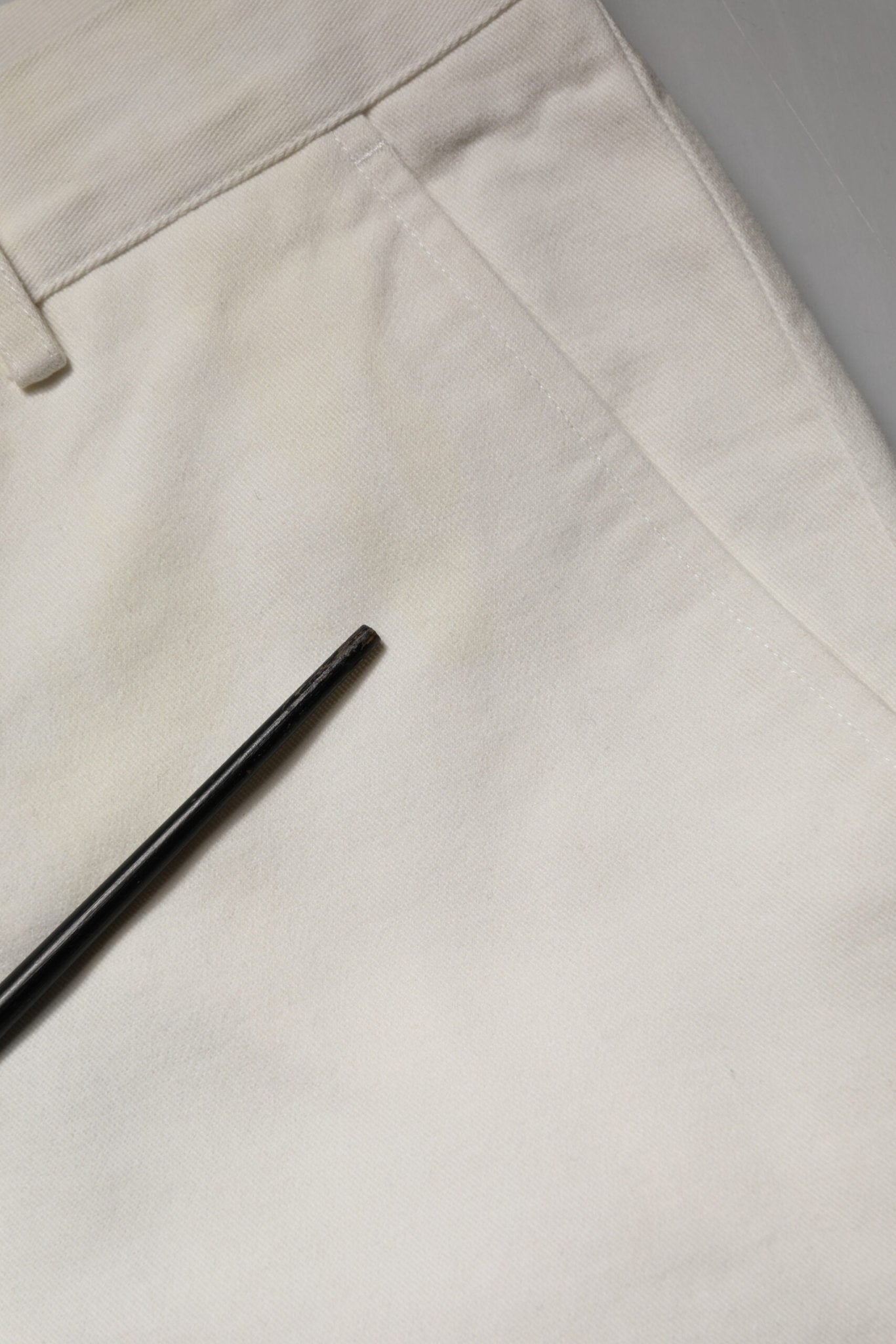 Daniele Alessandrini White Cotton Straight Chino Trouser Pants - RIMODA