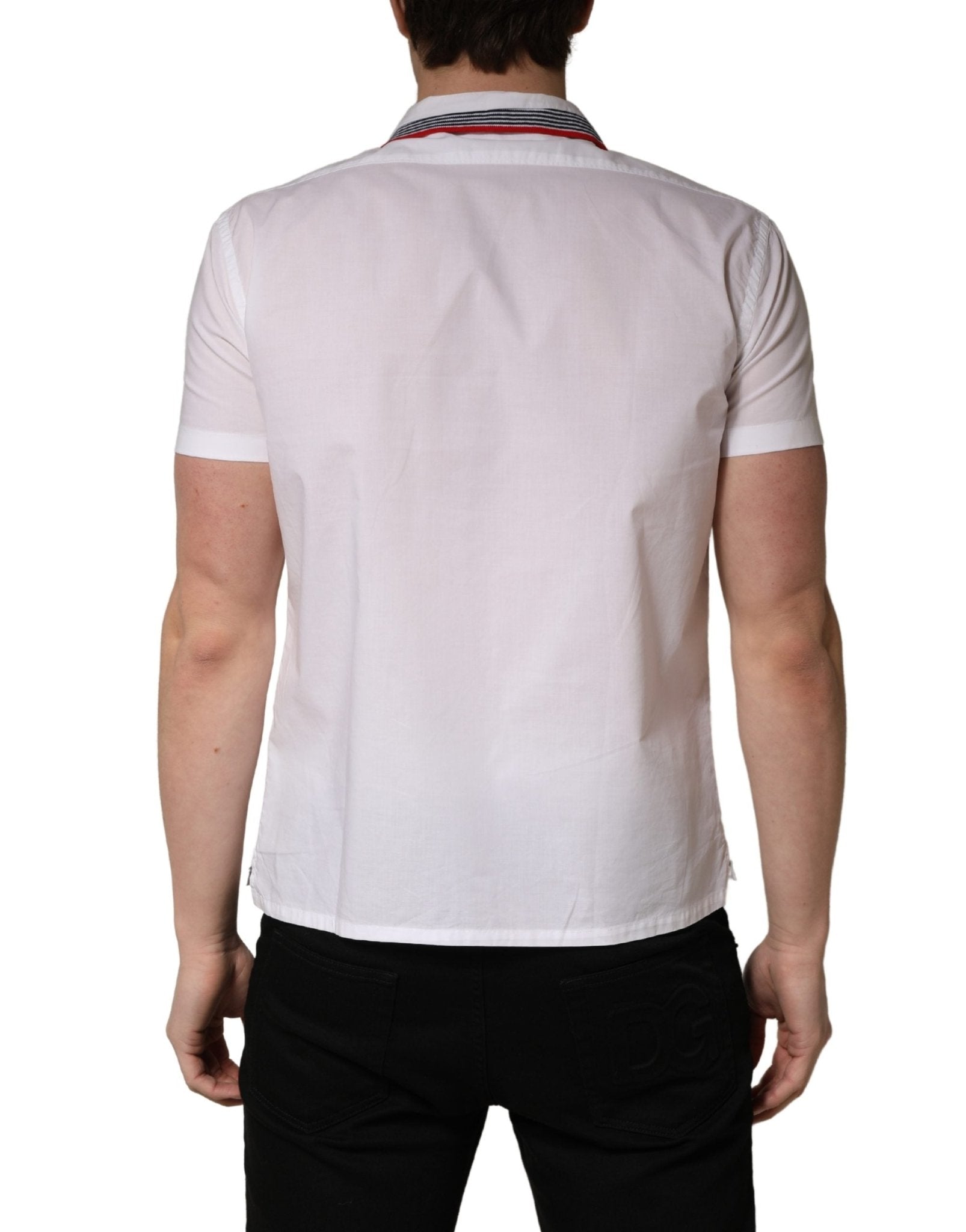 Daniele Alessandrini White Short Sleeves Button Down Shirt - RIMODA