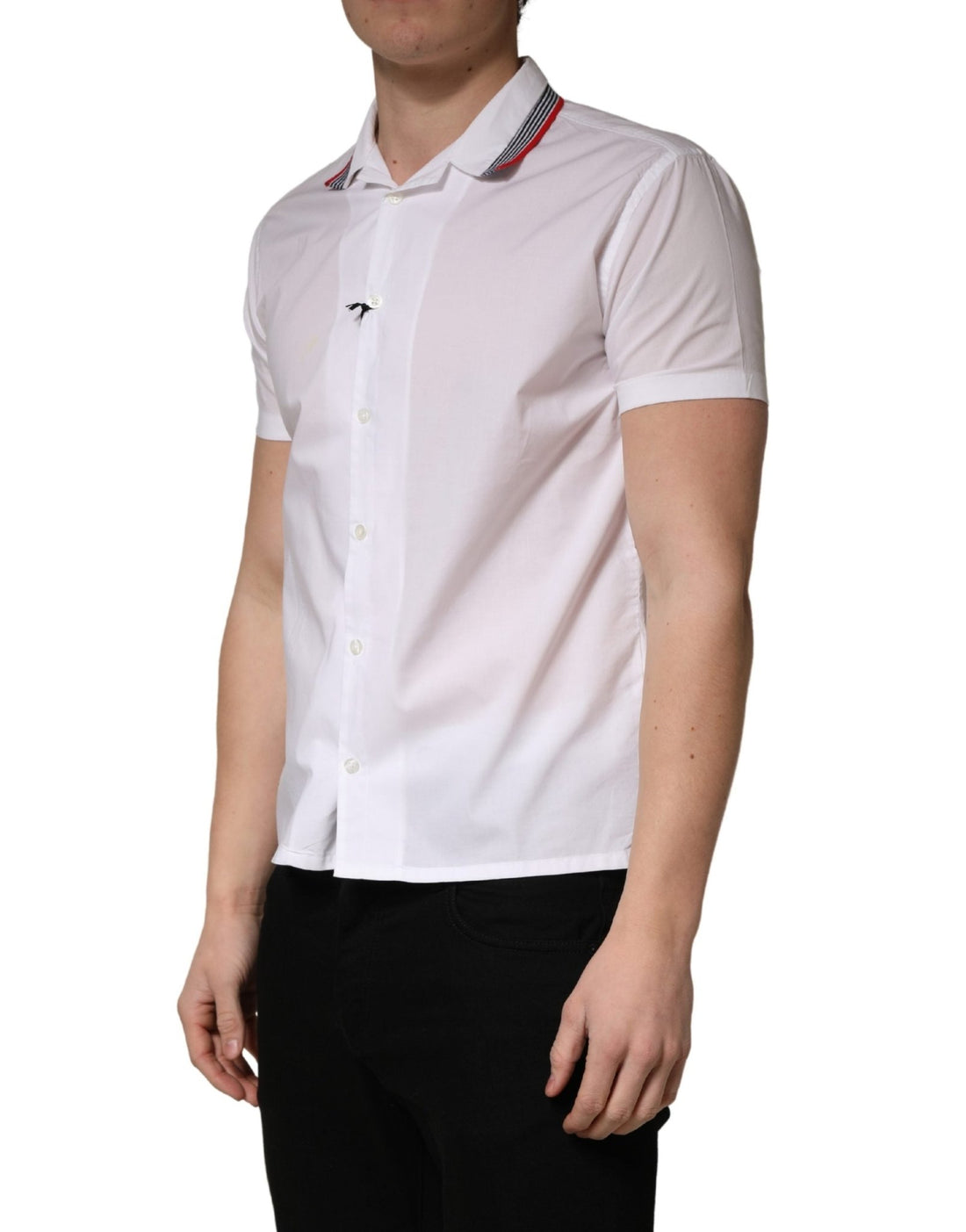 Daniele Alessandrini White Short Sleeves Button Down Shirt - RIMODA