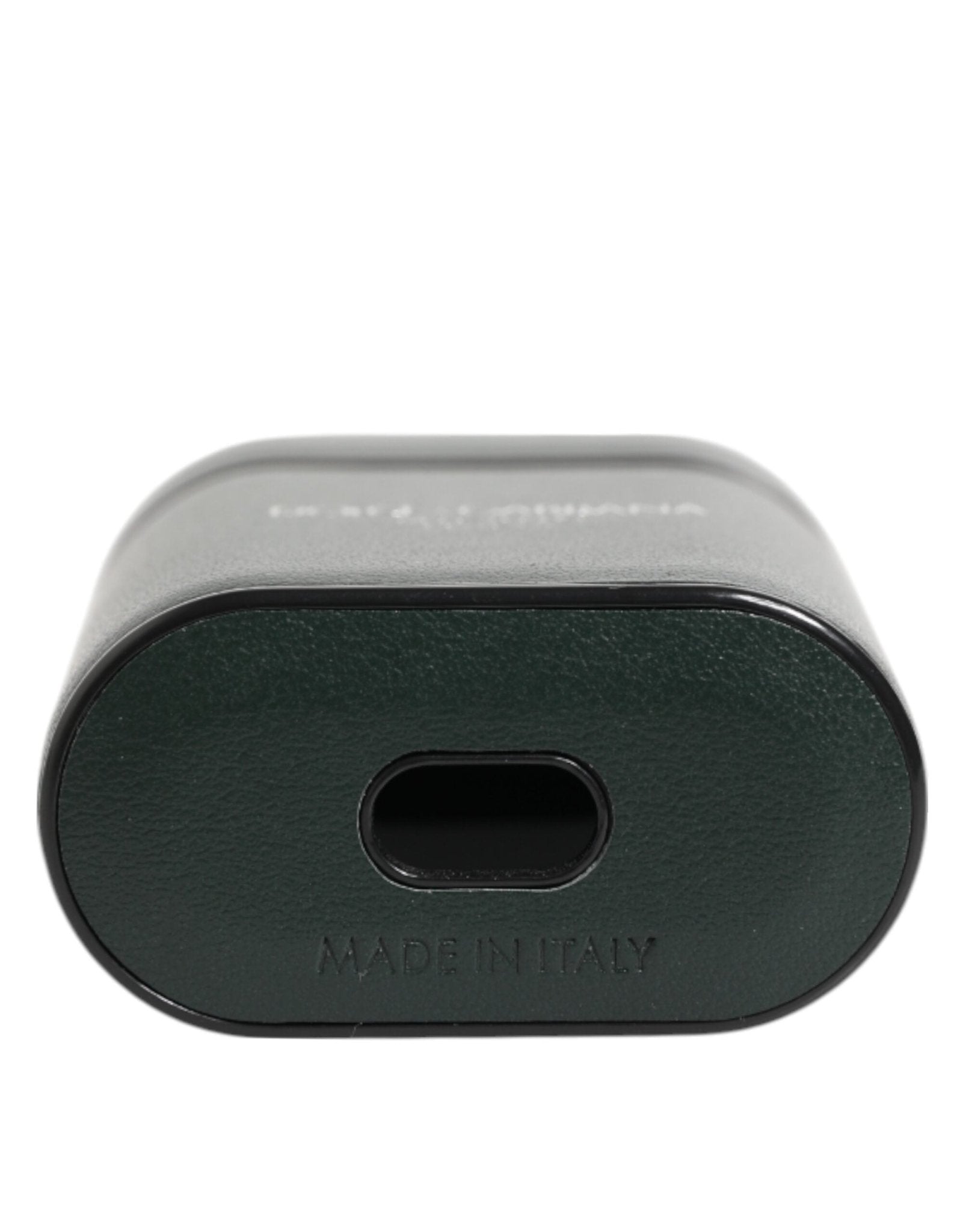 Dolce & Gabbana Army Green Calfskin Leather Logo Flip Holder Airpods Case - RIMODA