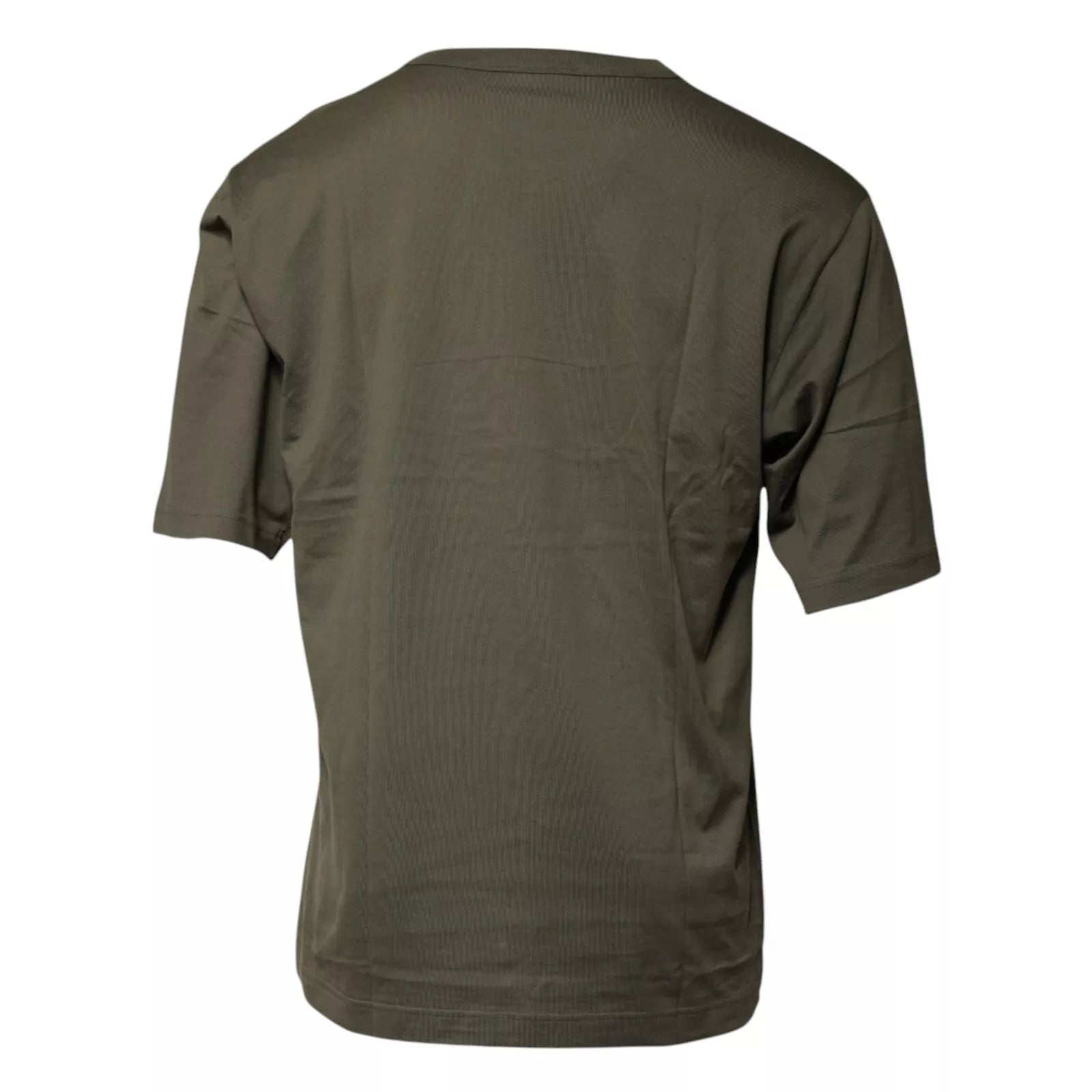 Dolce & Gabbana Army Green DG Love Cotton Crew Neck T-shirt - RIMODA