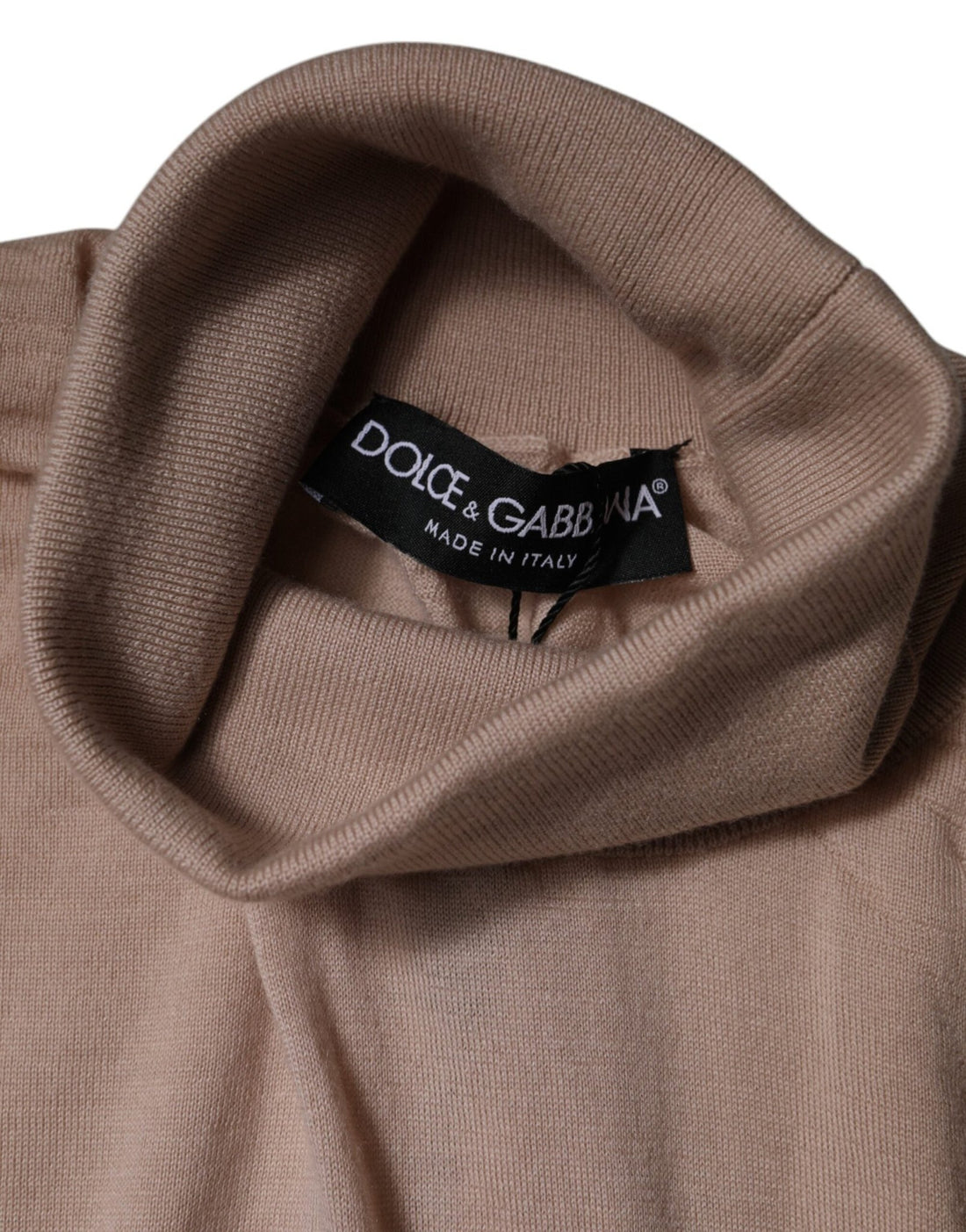 Dolce & Gabbana Beige Cashmere Turtleneck Pullover Sweater - RIMODA