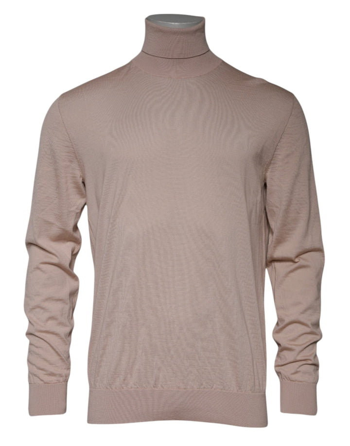 Dolce & Gabbana Beige Cashmere Turtleneck Pullover Sweater - RIMODA