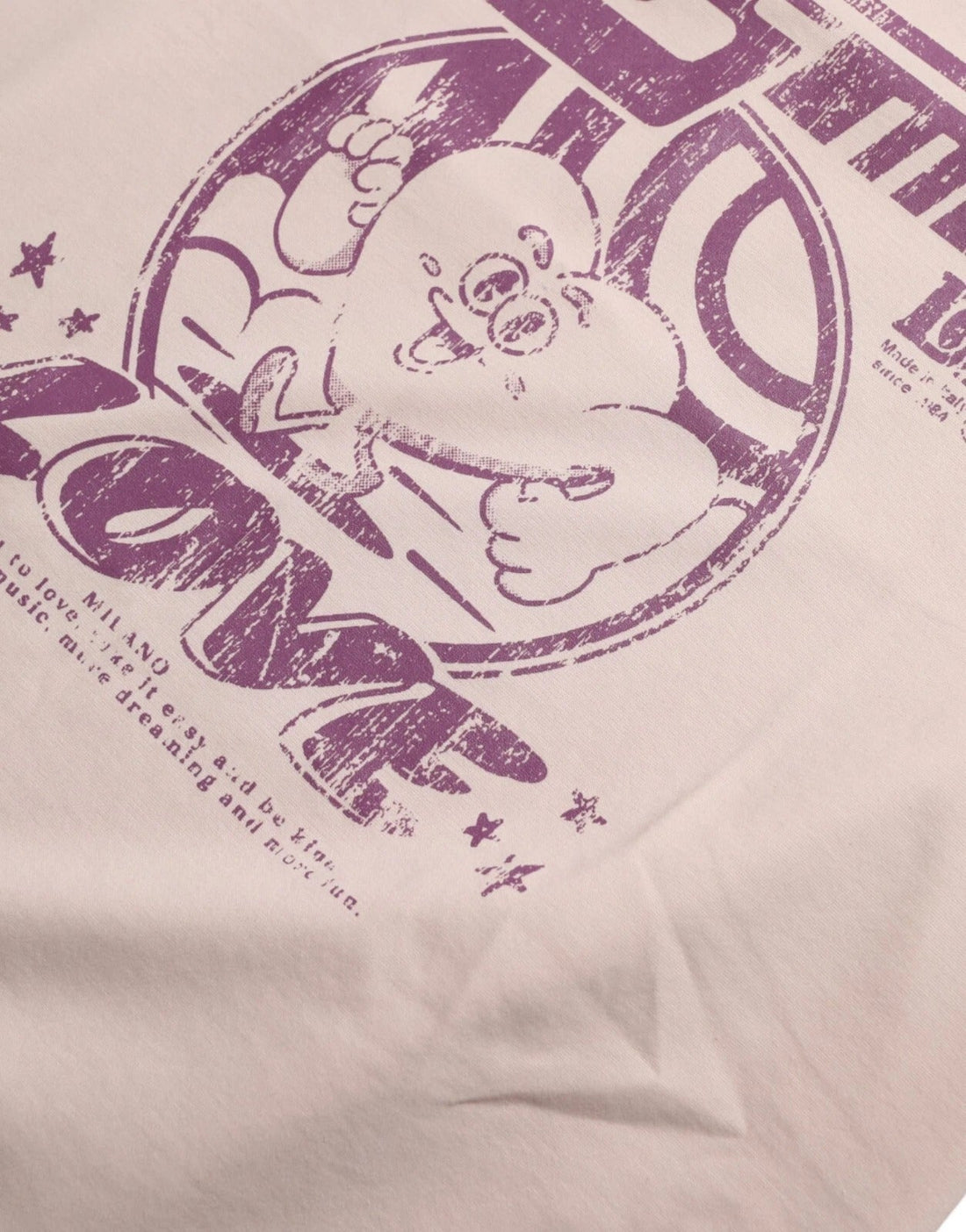 Dolce & Gabbana Beige Cosmic Love Cotton Crew Neck T-shirt - RIMODA