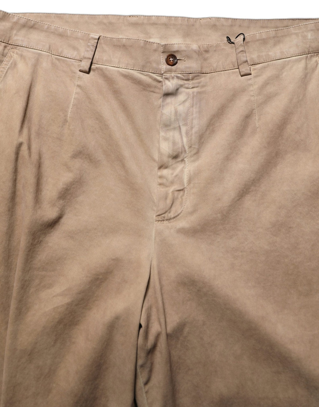 Dolce & Gabbana Beige Cotton Straight Leg Men Trouser Pants - RIMODA
