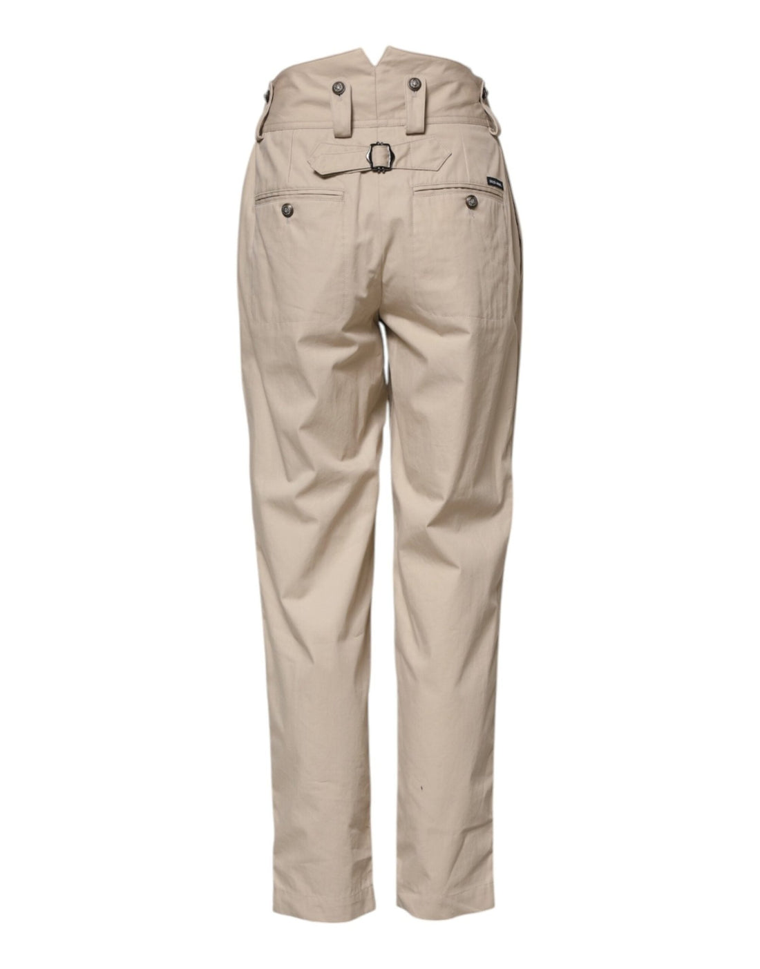 Dolce & Gabbana Beige Cotton Tapered Cargo Men Trouser Pants - RIMODA