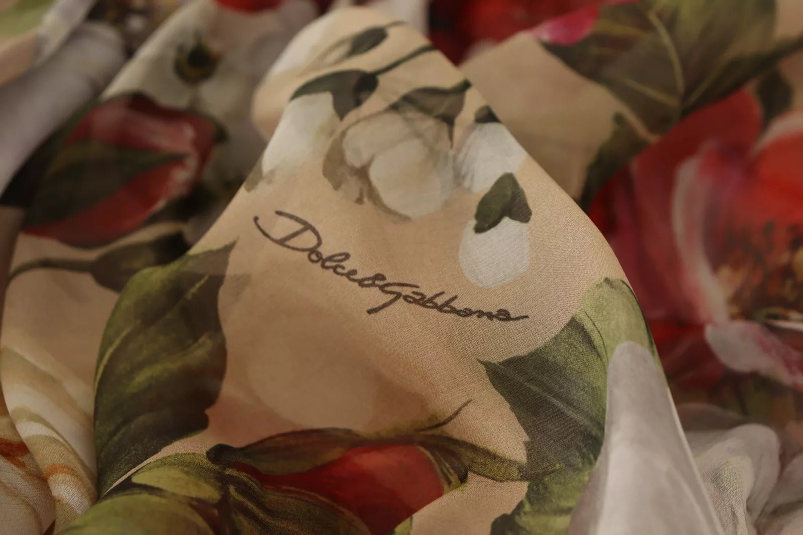 Dolce & Gabbana Beige Floral Sleeveless A-line Mini Dress - RIMODA