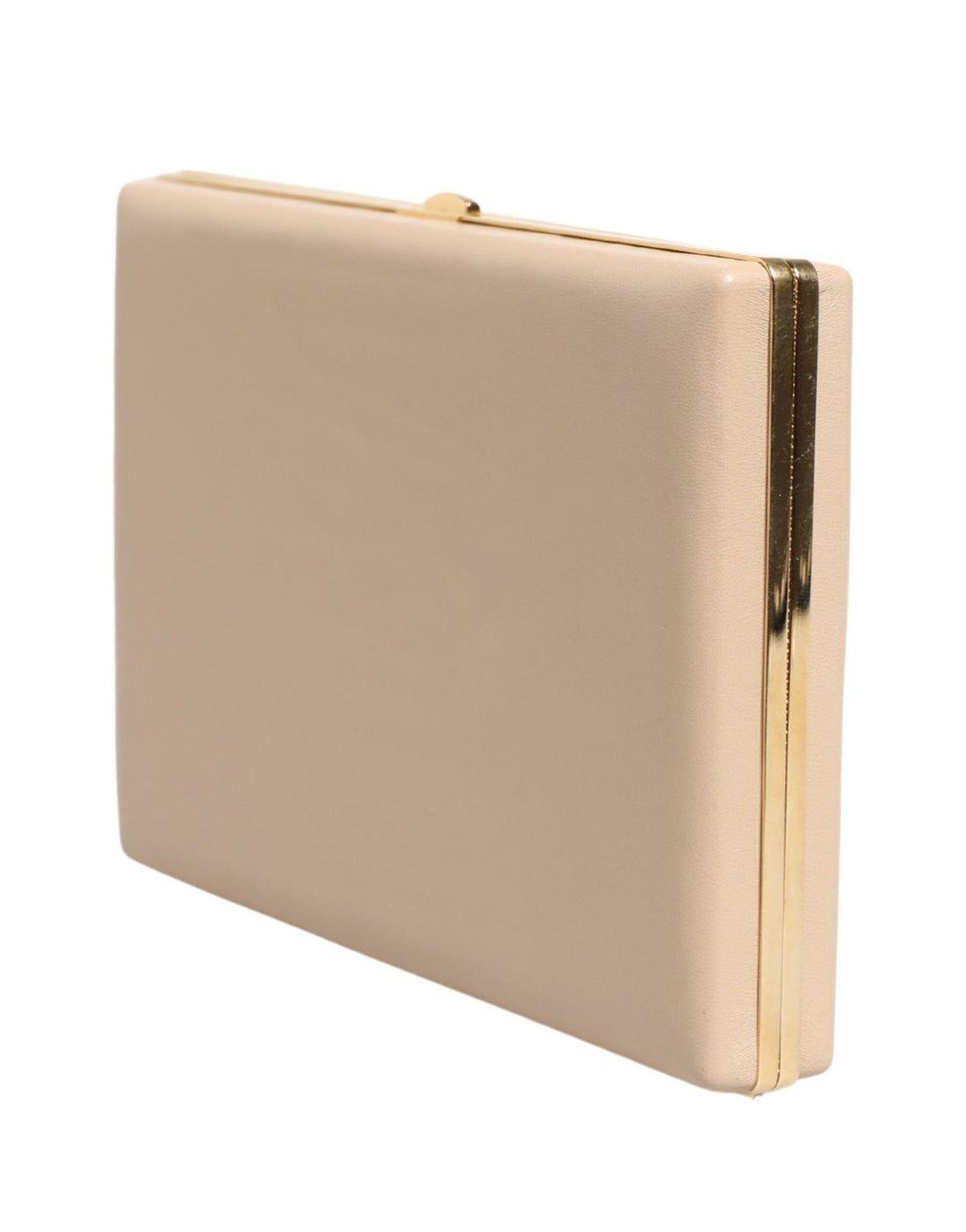 Dolce & Gabbana Beige Lambskin Leather Clutch Evening Women Purse Bag - RIMODA