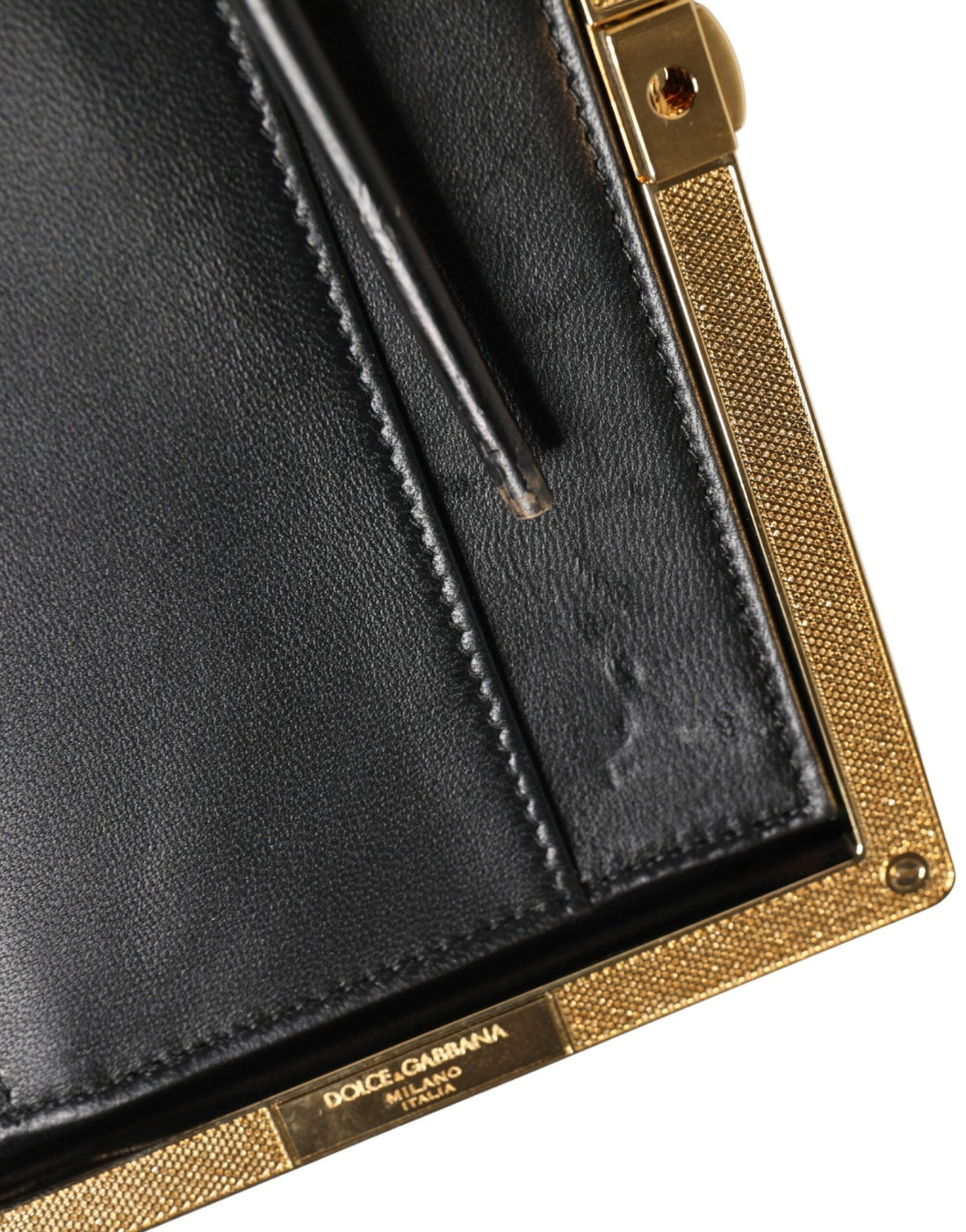 Dolce & Gabbana Beige Lambskin Leather Clutch Evening Women Purse Bag - RIMODA