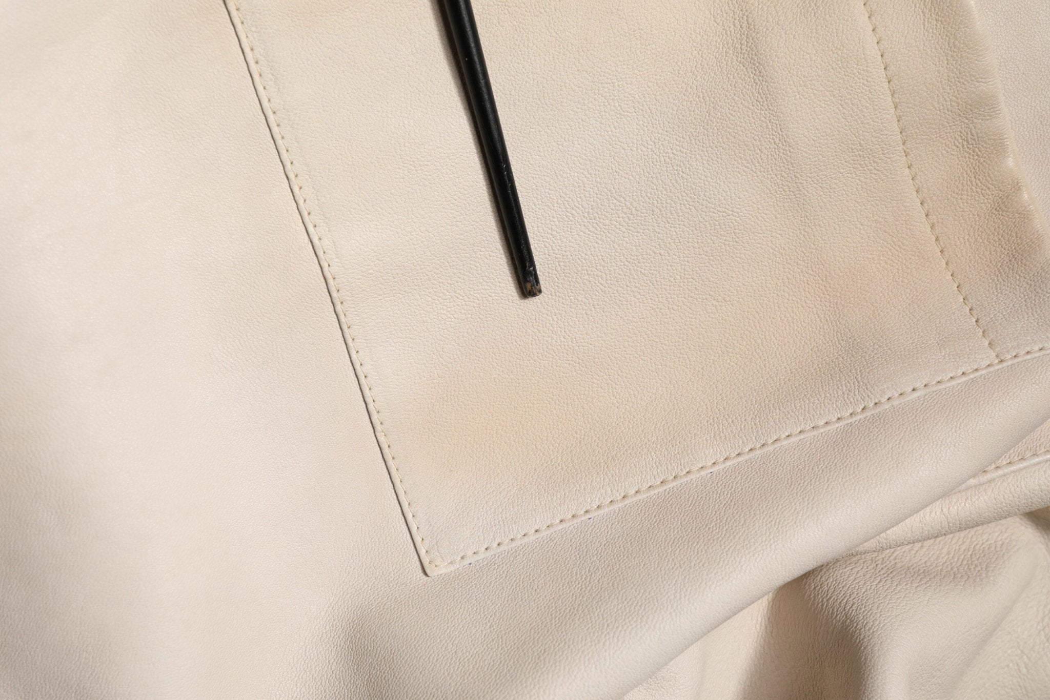 Dolce & Gabbana Beige Leather Button Down Men Casual Shirt - RIMODA