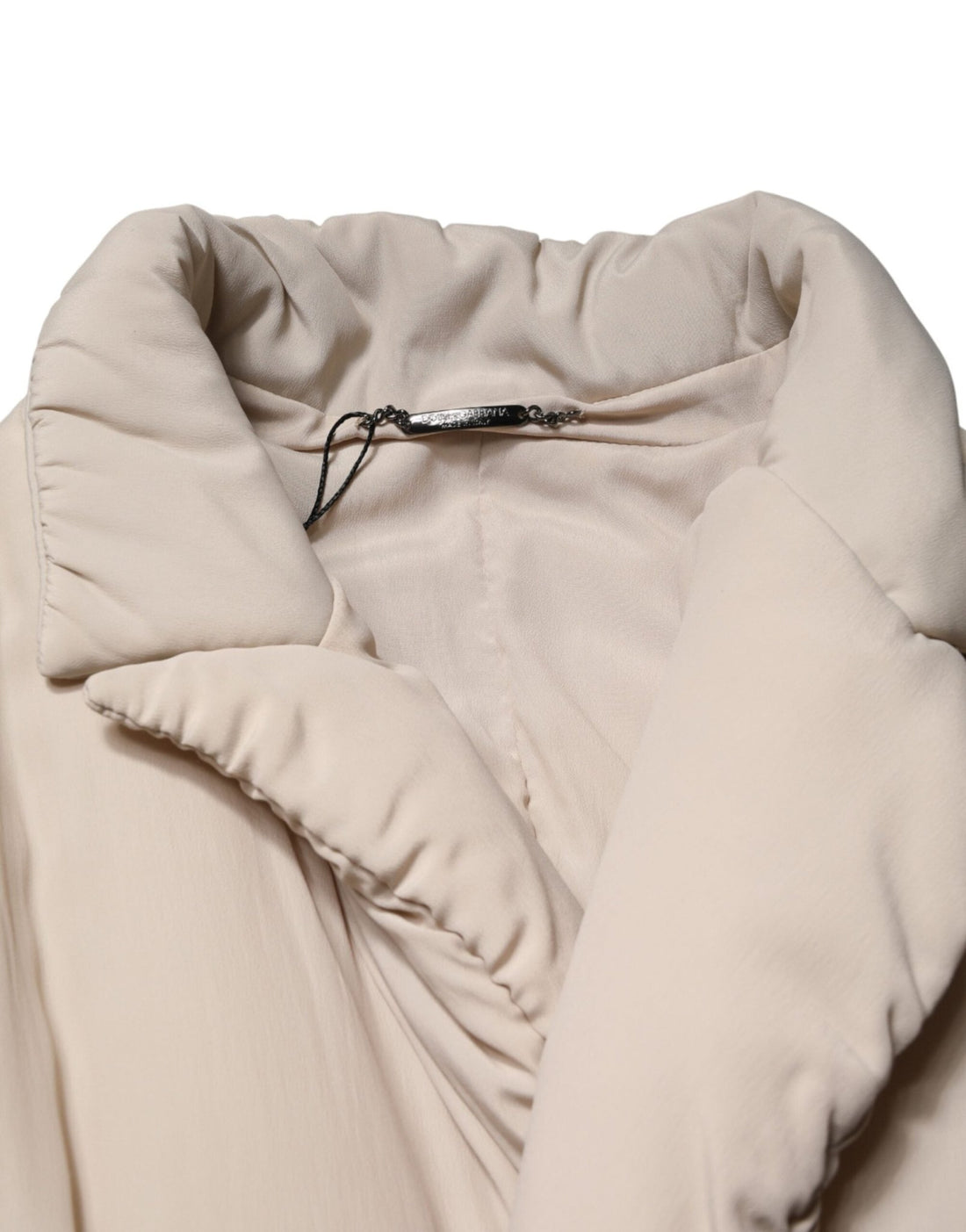 Dolce & Gabbana Beige Padded Collared Long Trench Coat Jacket - RIMODA