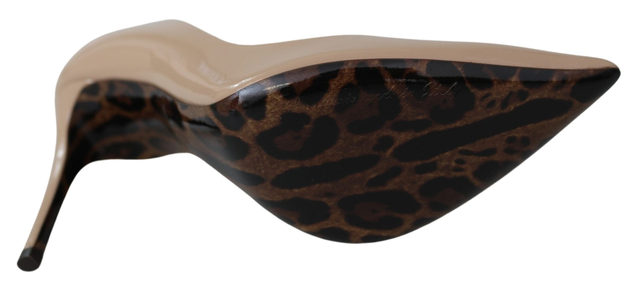 Dolce & Gabbana Beige Patent Leather Stiletto Heel Pumps - RIMODA