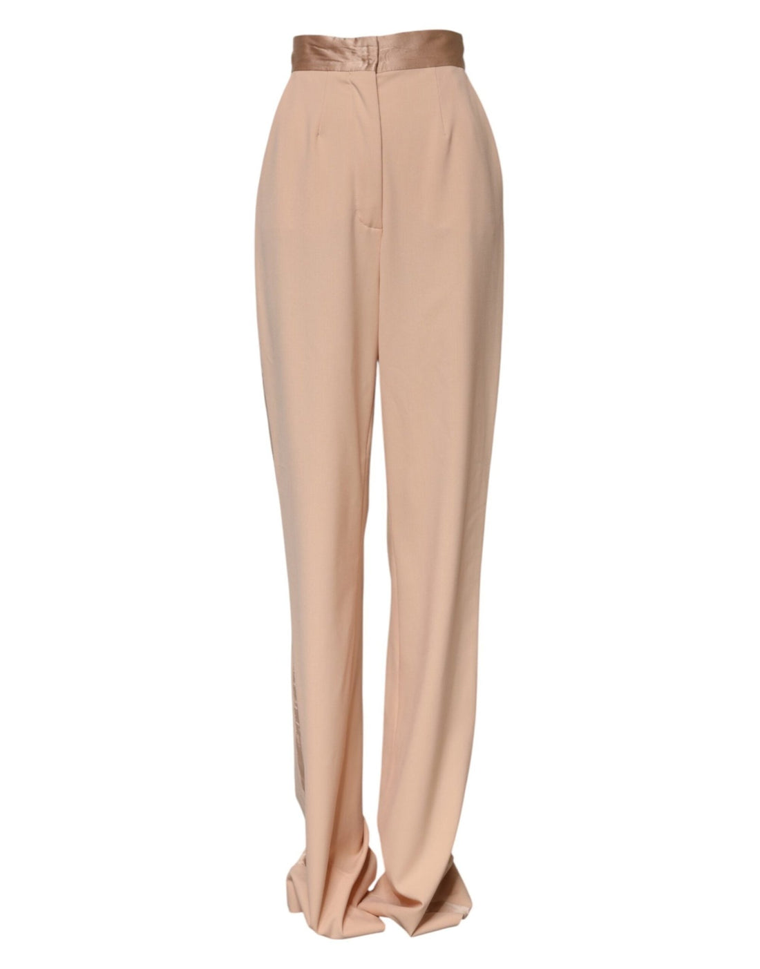 Dolce & Gabbana Beige Polyester Mid Waist Tapered Pants - RIMODA
