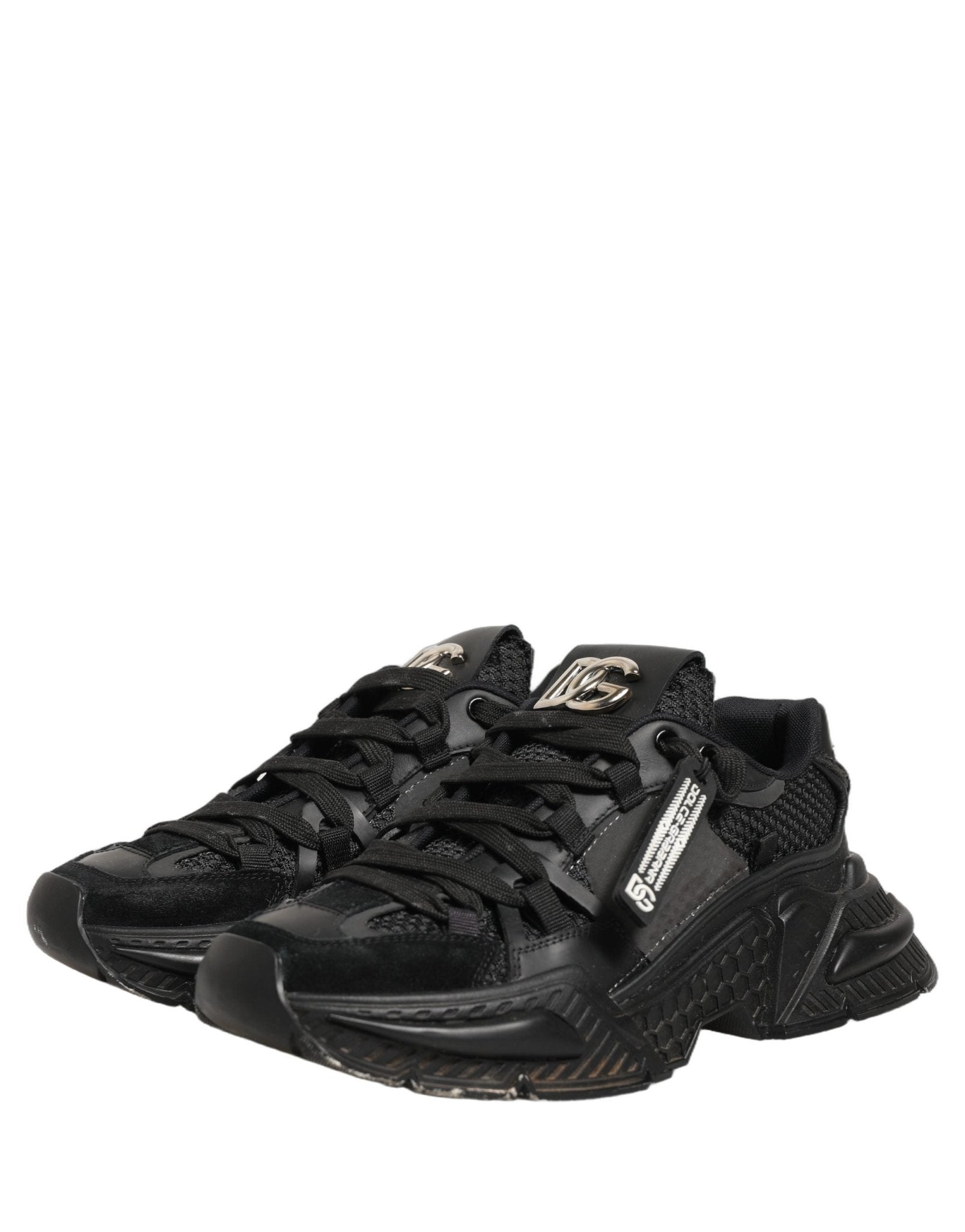 Dolce & Gabbana Black Airmaster Low Top Sneakers Shoes - RIMODA