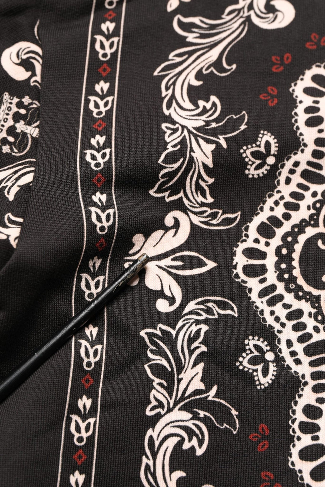 Dolce & Gabbana Black Bandana Print Cotton Men Hoodie Sweater - RIMODA