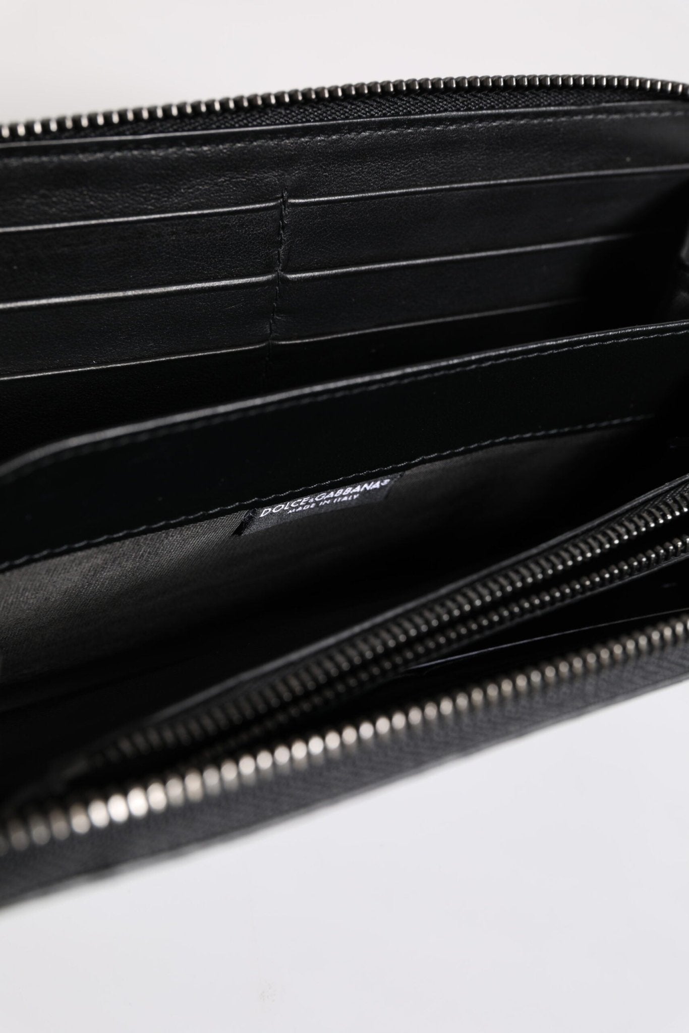Dolce & Gabbana Black Blue Exotic Leather Embossed Continental Wallet - RIMODA