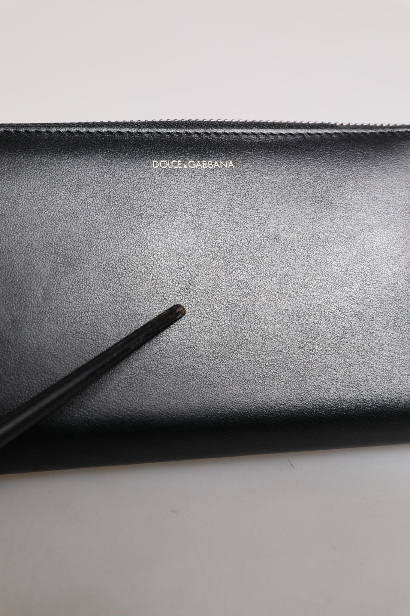 Dolce & Gabbana Black Blue Exotic Leather Embossed Continental Wallet - RIMODA