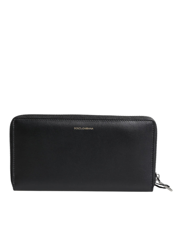Dolce & Gabbana Black Blue Exotic Leather Embossed Continental Wallet - RIMODA