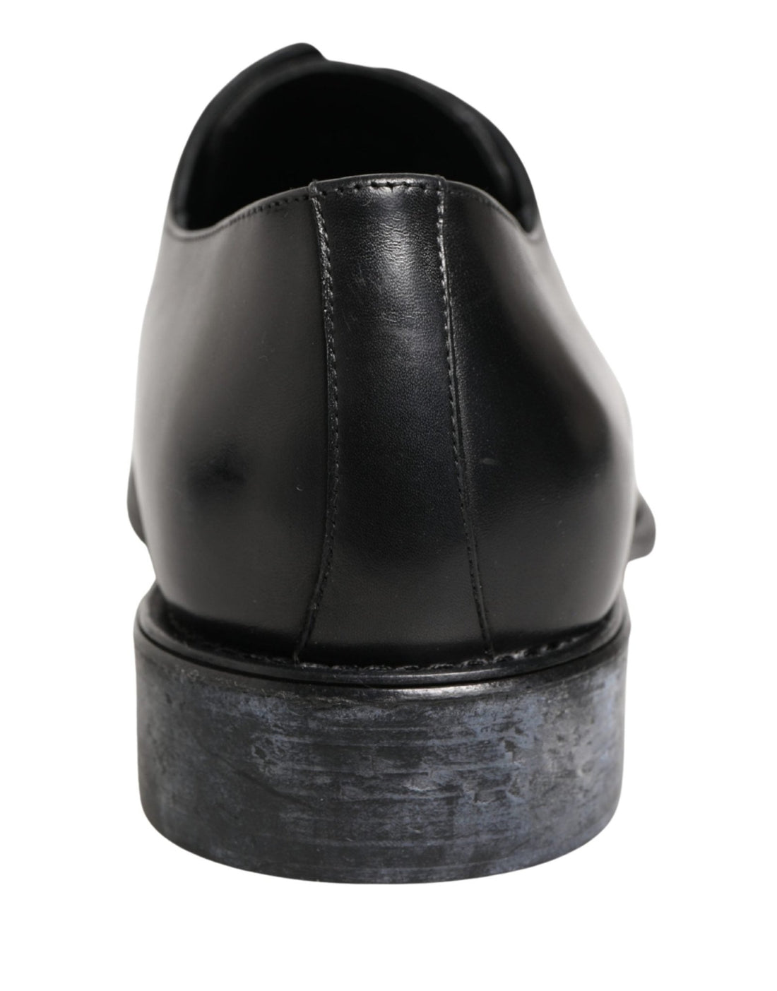 Dolce & Gabbana Black Calfskin Leather Derby Men Dress Shoes - RIMODA