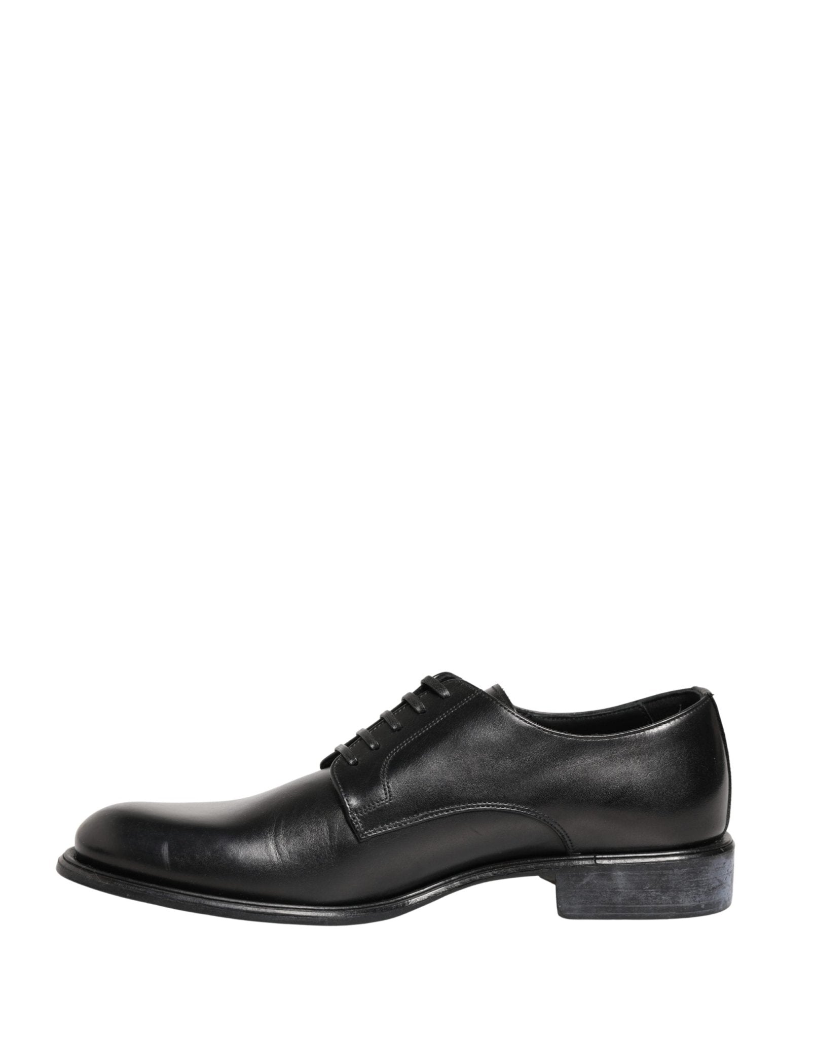 Dolce & Gabbana Black Calfskin Leather Derby Men Dress Shoes - RIMODA
