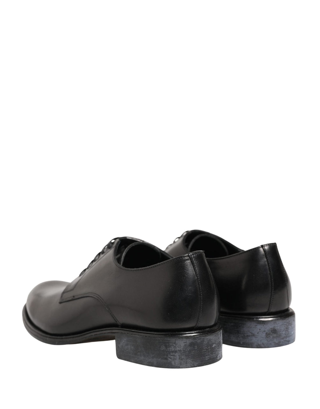 Dolce & Gabbana Black Calfskin Leather Derby Men Dress Shoes - RIMODA