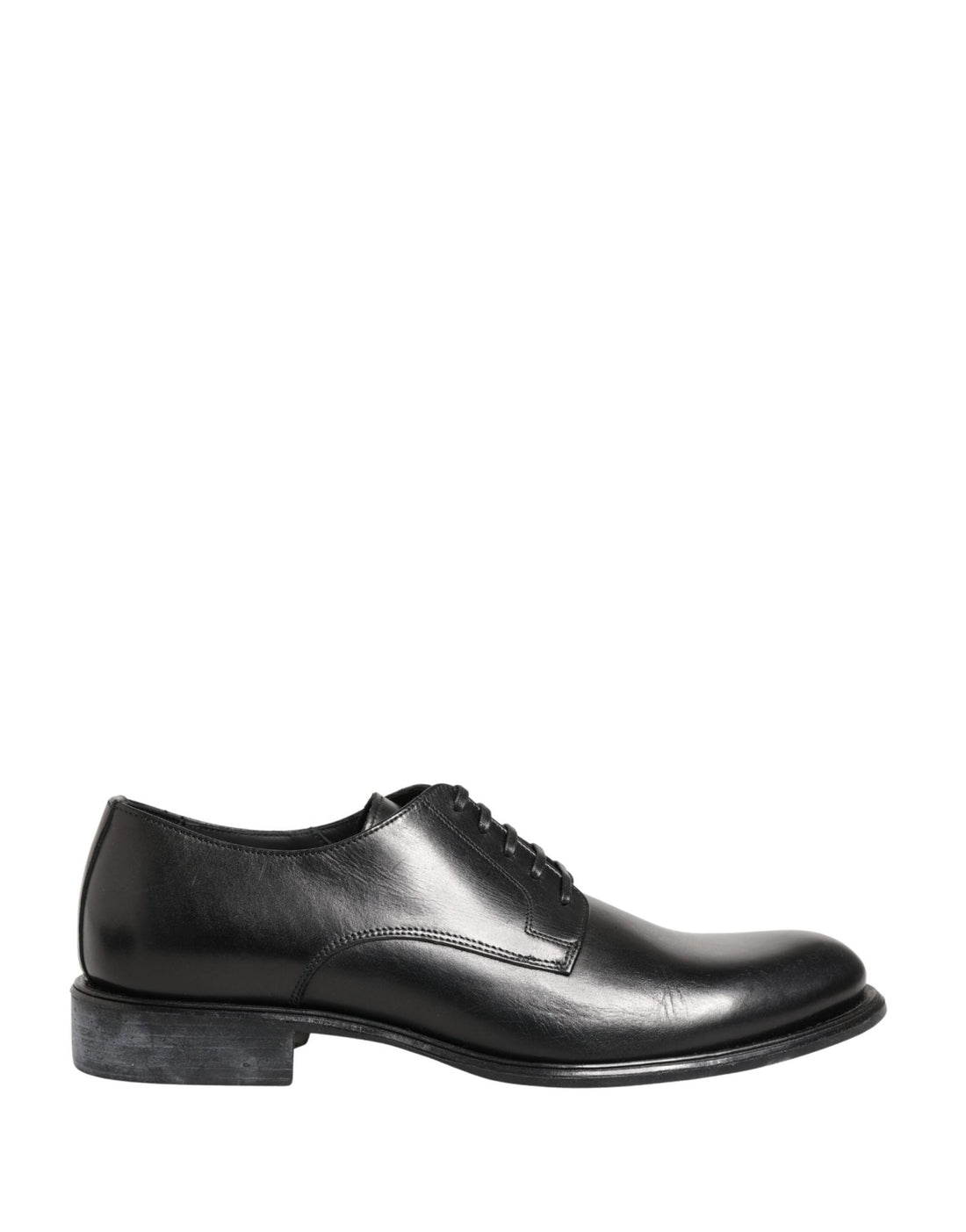 Dolce & Gabbana Black Calfskin Leather Derby Men Dress Shoes - RIMODA