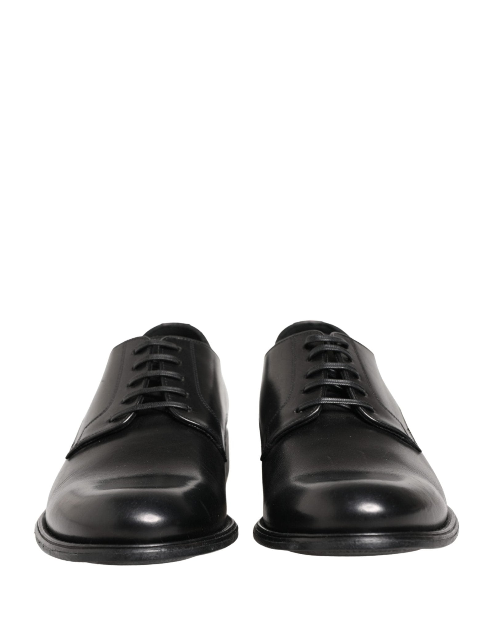 Dolce & Gabbana Black Calfskin Leather Derby Men Dress Shoes - RIMODA