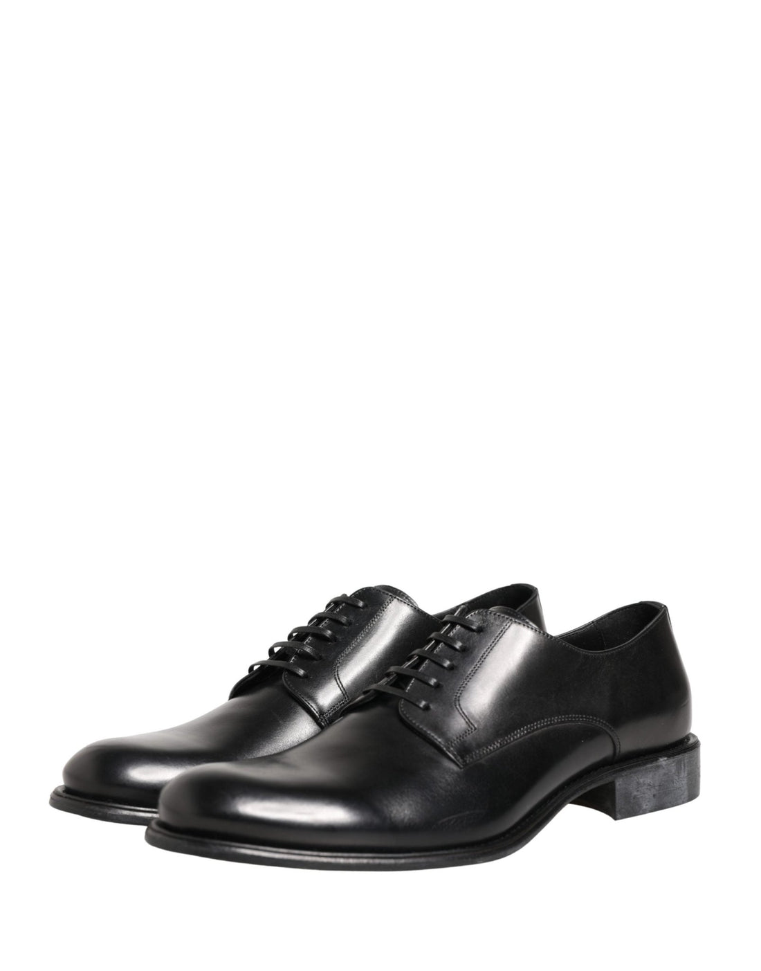 Dolce & Gabbana Black Calfskin Leather Derby Men Dress Shoes - RIMODA
