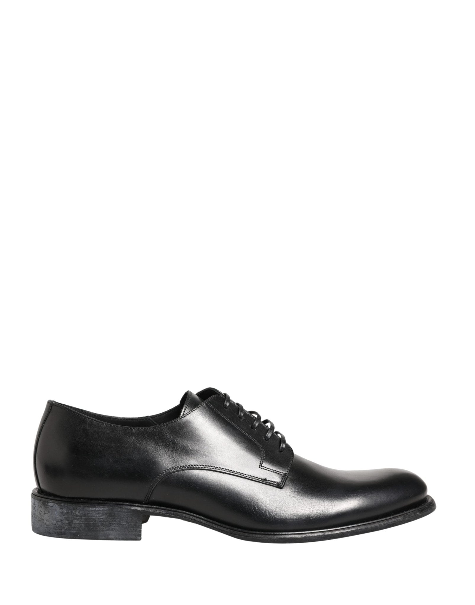 Dolce & Gabbana Black Calfskin Leather Derby Men Dress Shoes - RIMODA