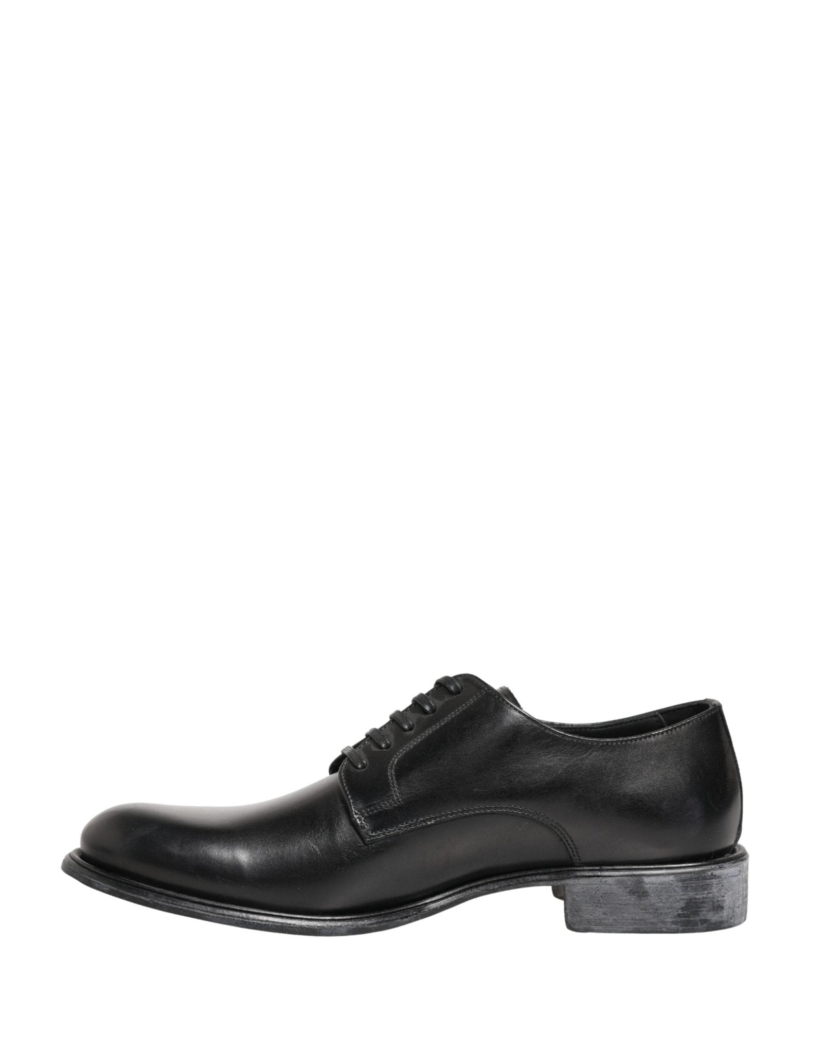 Dolce & Gabbana Black Calfskin Leather Derby Men Dress Shoes - RIMODA