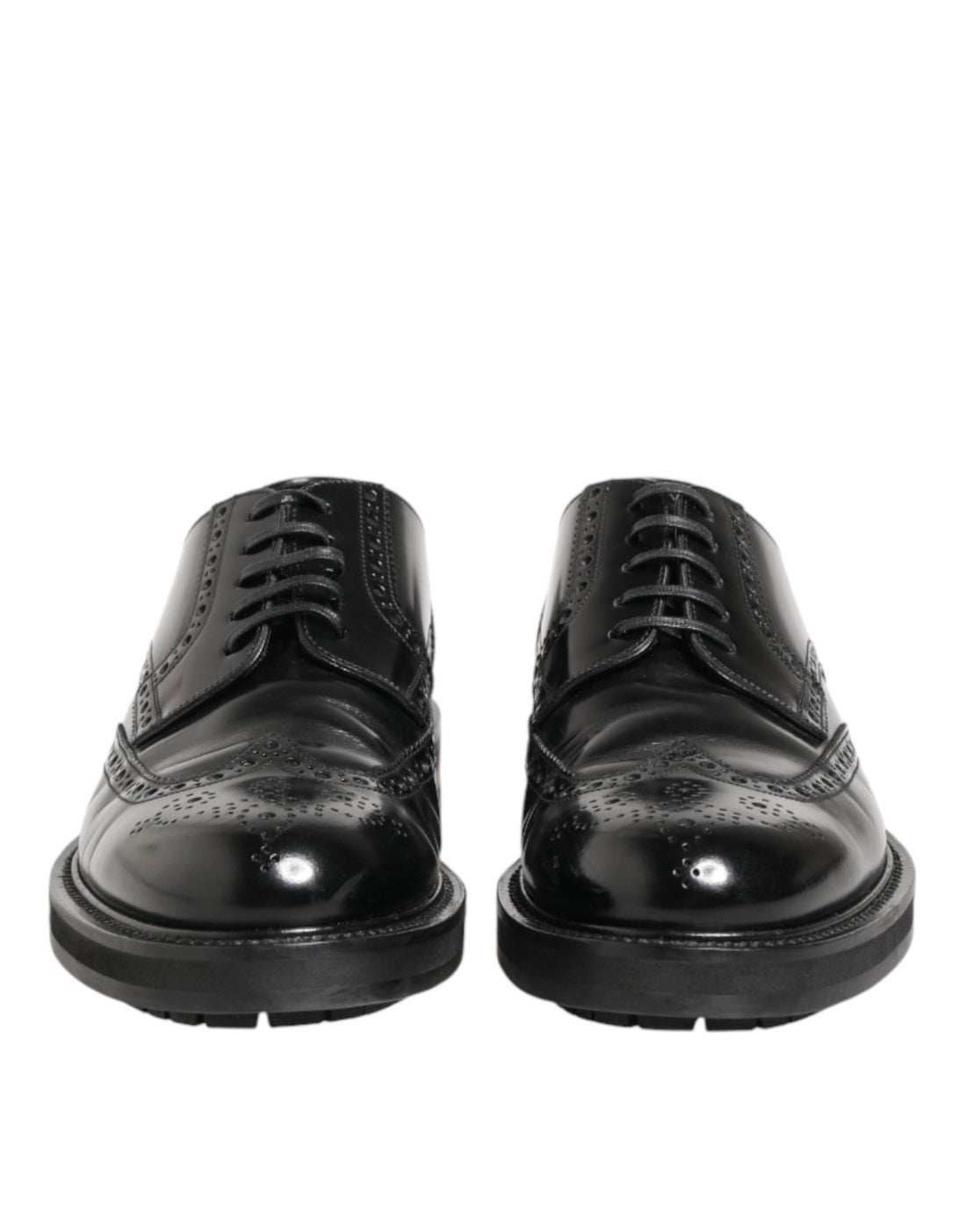 Dolce & Gabbana Black Calfskin Leather Derby Men Dress Shoes - RIMODA