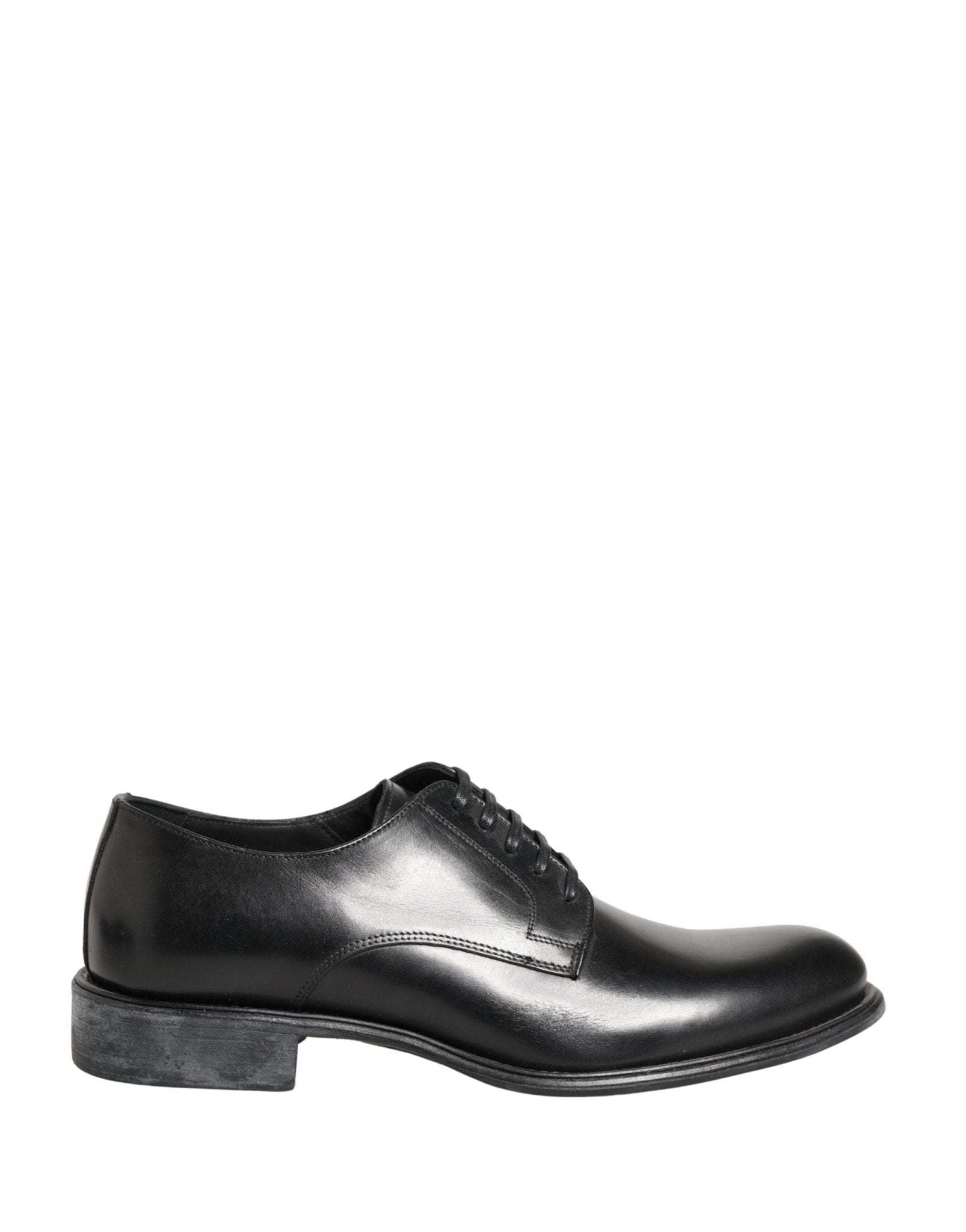 Dolce & Gabbana Black Calfskin Leather Derby Men Dress Shoes - RIMODA