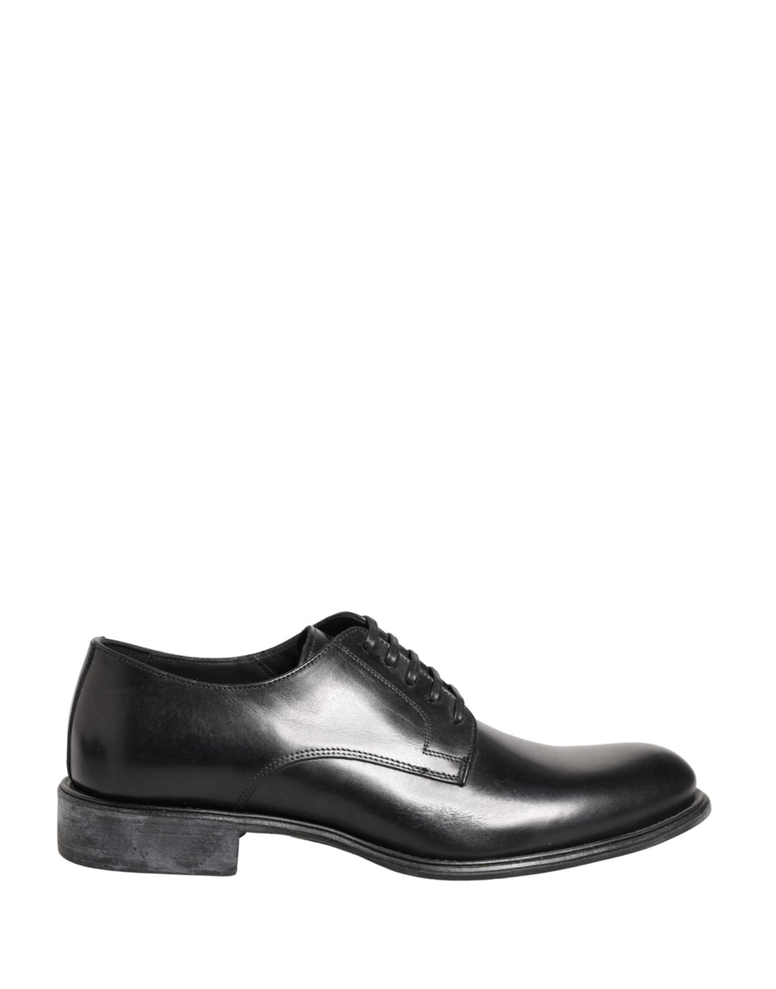 Dolce & Gabbana Black Calfskin Leather Derby Men Dress Shoes - RIMODA