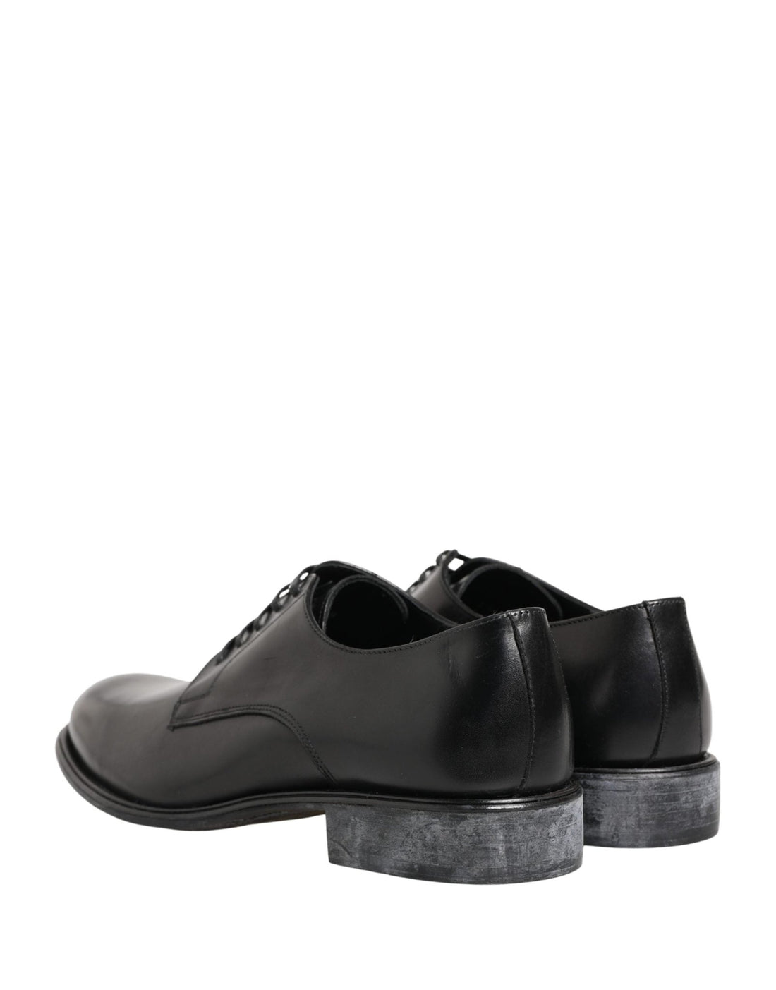 Dolce & Gabbana Black Calfskin Leather Derby Men Dress Shoes - RIMODA