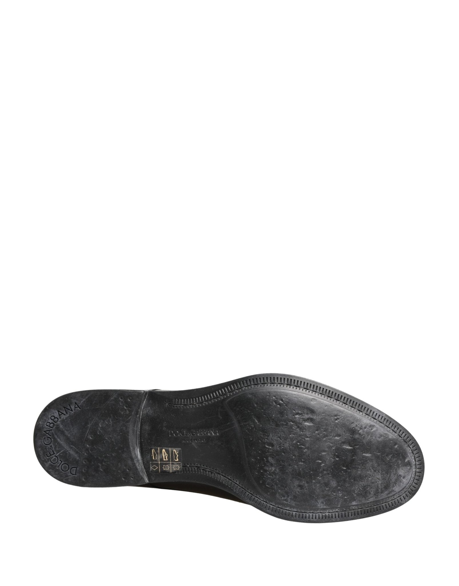 Dolce & Gabbana Black Calfskin Leather Derby Men Dress Shoes - RIMODA
