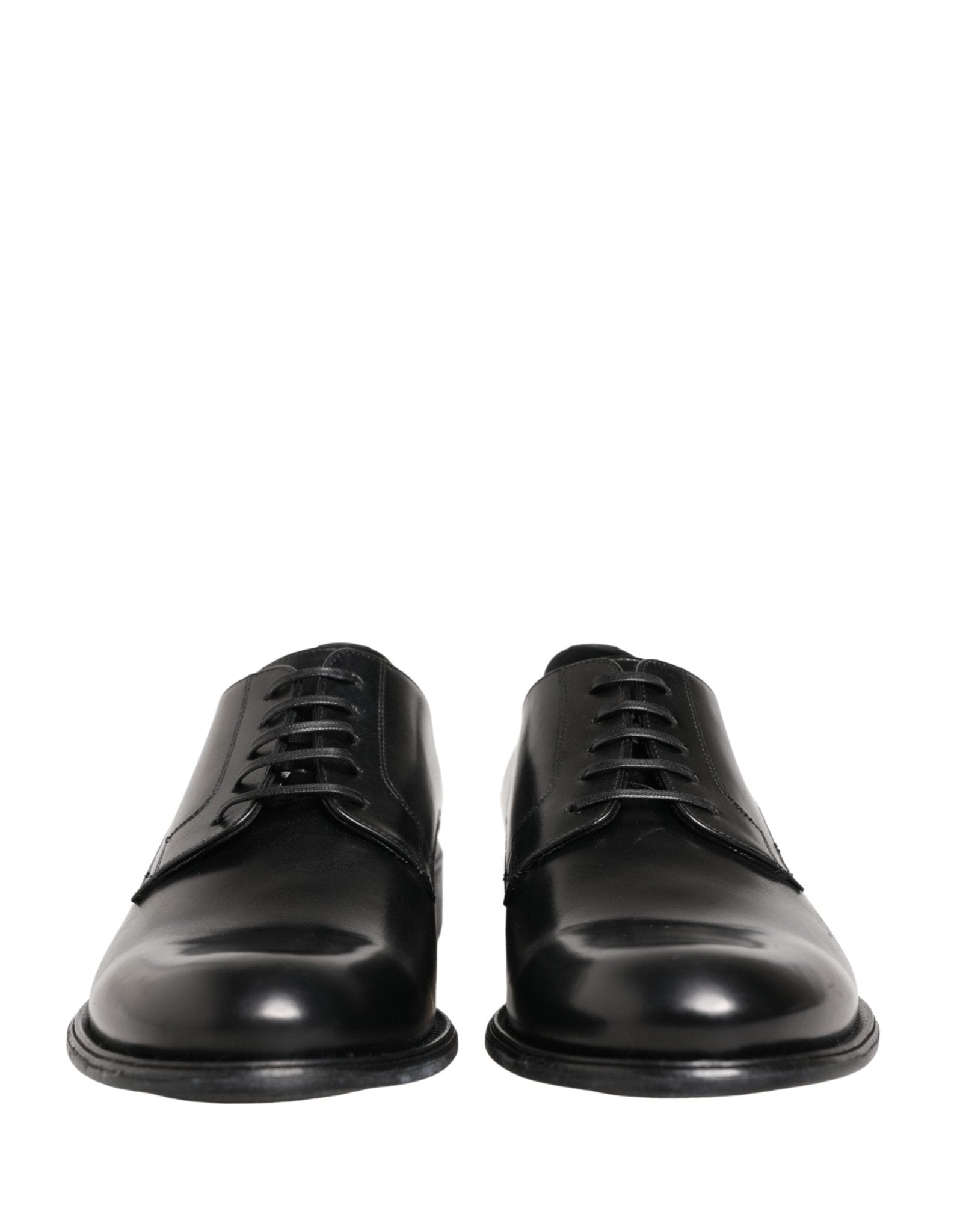 Dolce & Gabbana Black Calfskin Leather Derby Men Dress Shoes - RIMODA