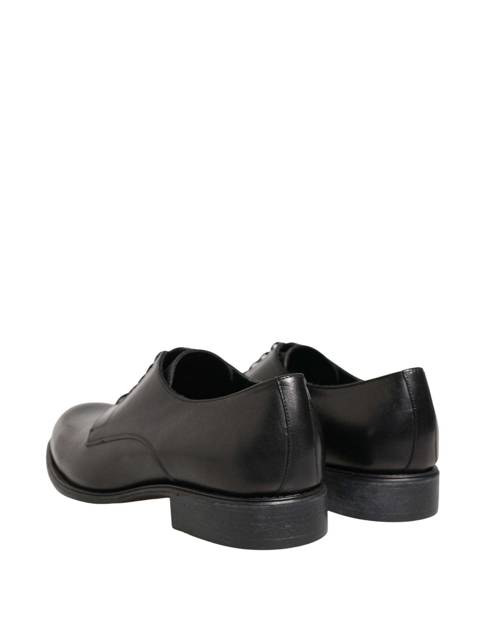Dolce & Gabbana Black Calfskin Leather Derby Men Dress Shoes - RIMODA
