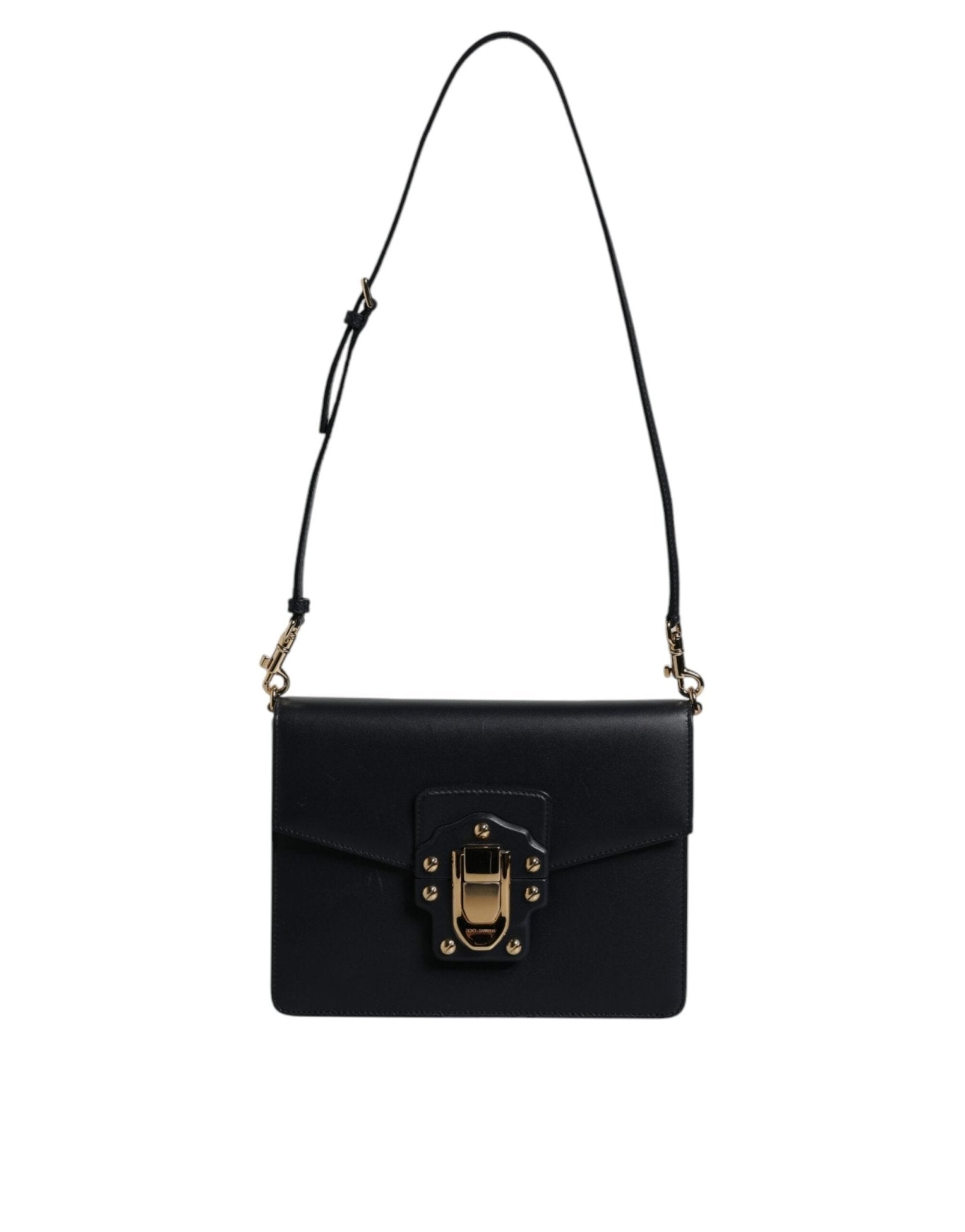 Dolce & Gabbana Black Calfskin Leather Shoulder Strap Bag - RIMODA