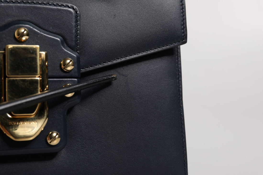 Dolce & Gabbana Black Calfskin Leather Shoulder Strap Bag - RIMODA