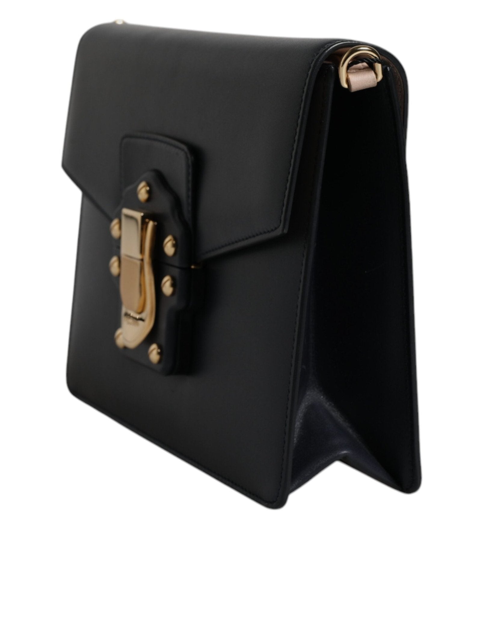 Dolce & Gabbana Black Calfskin Leather Shoulder Strap Bag - RIMODA