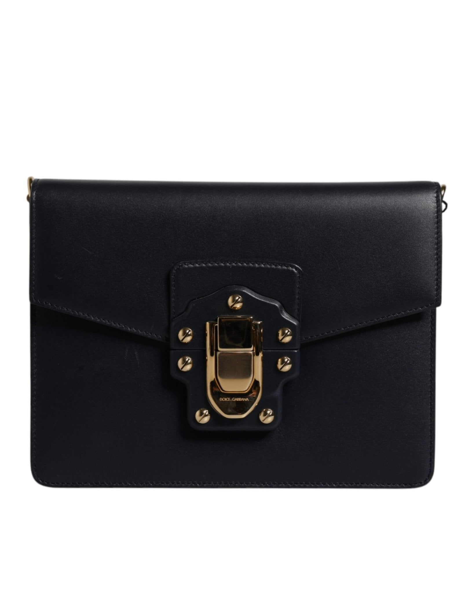 Dolce & Gabbana Black Calfskin Leather Shoulder Strap Bag - RIMODA