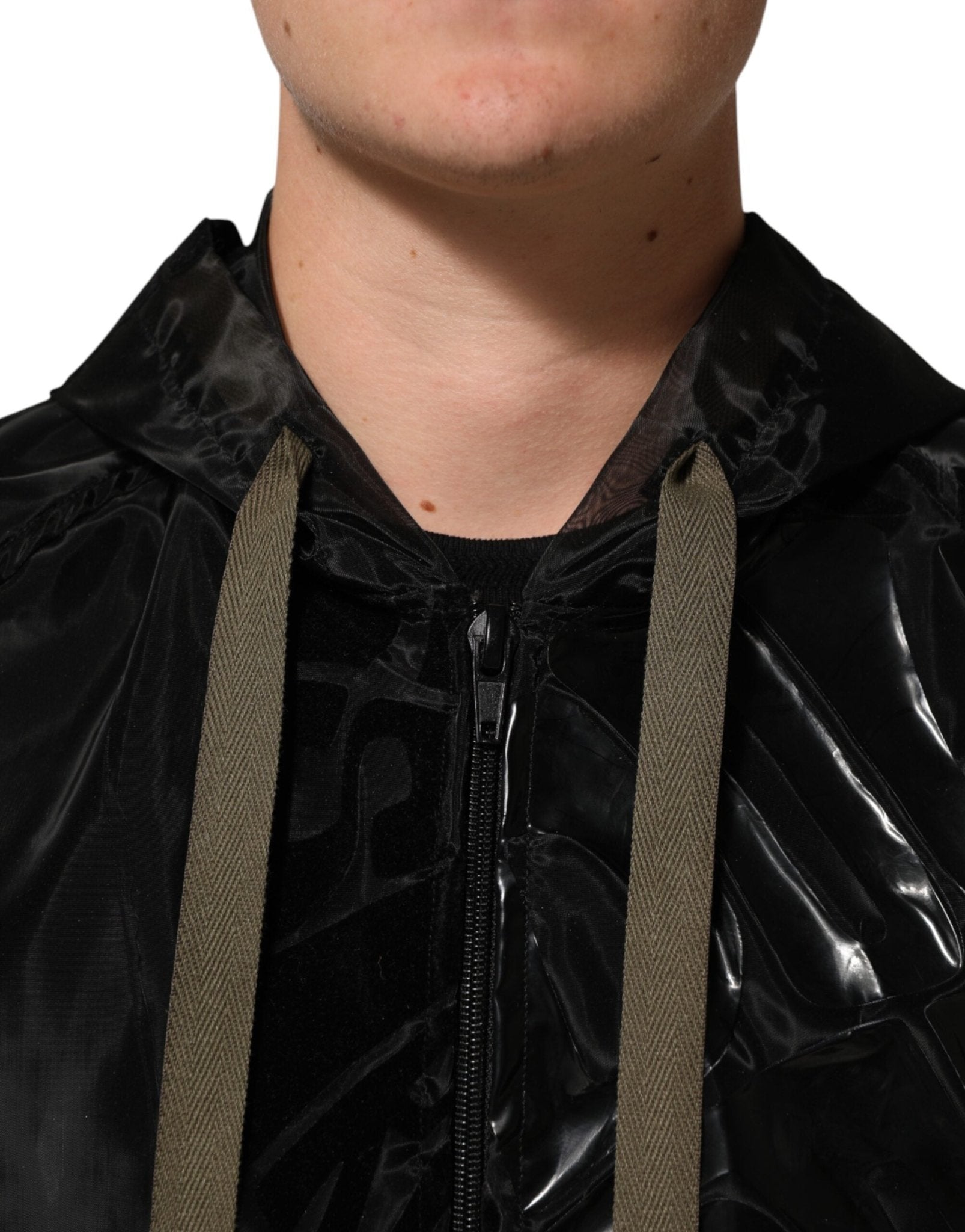 Dolce & Gabbana Black Camouflage Hooded Men Full Zip Sweater - RIMODA