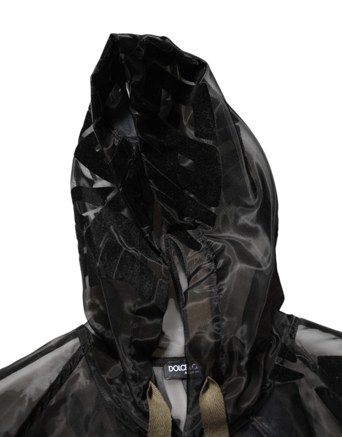 Dolce & Gabbana Black Camouflage Hooded Men Full Zip Sweater - RIMODA